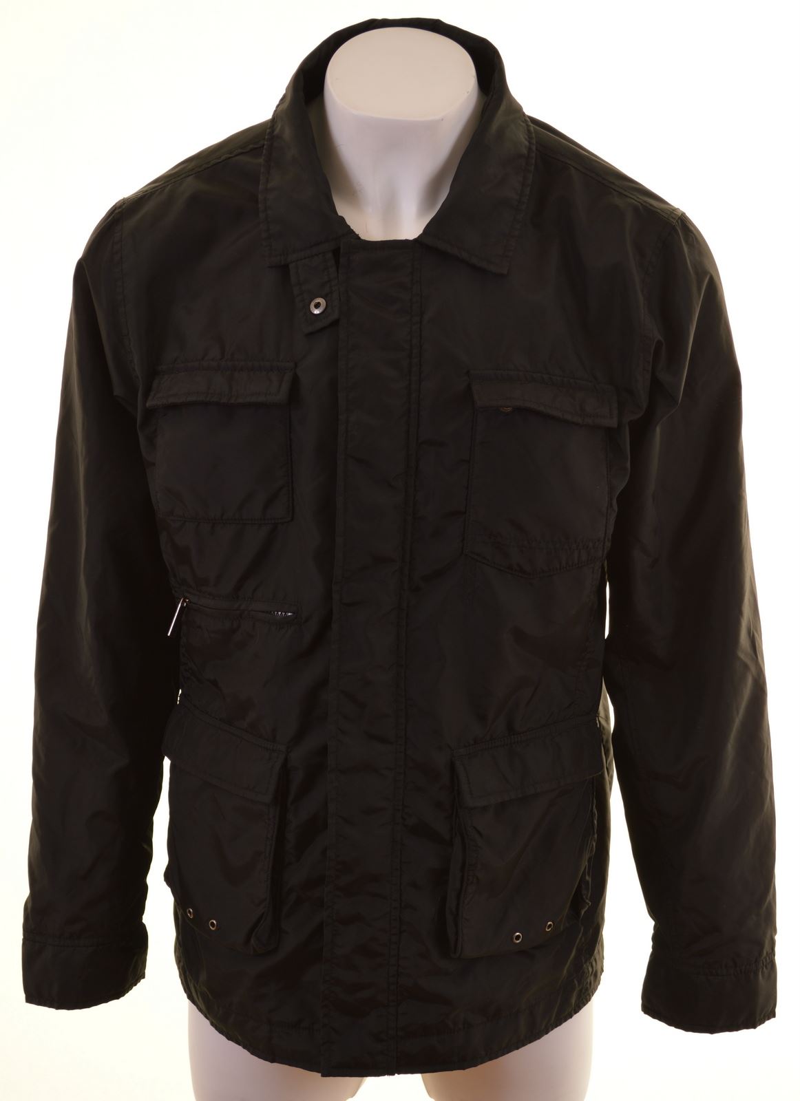 Download CALVIN KLEIN Mens Harrington Jacket Size 46 3XL Black ...