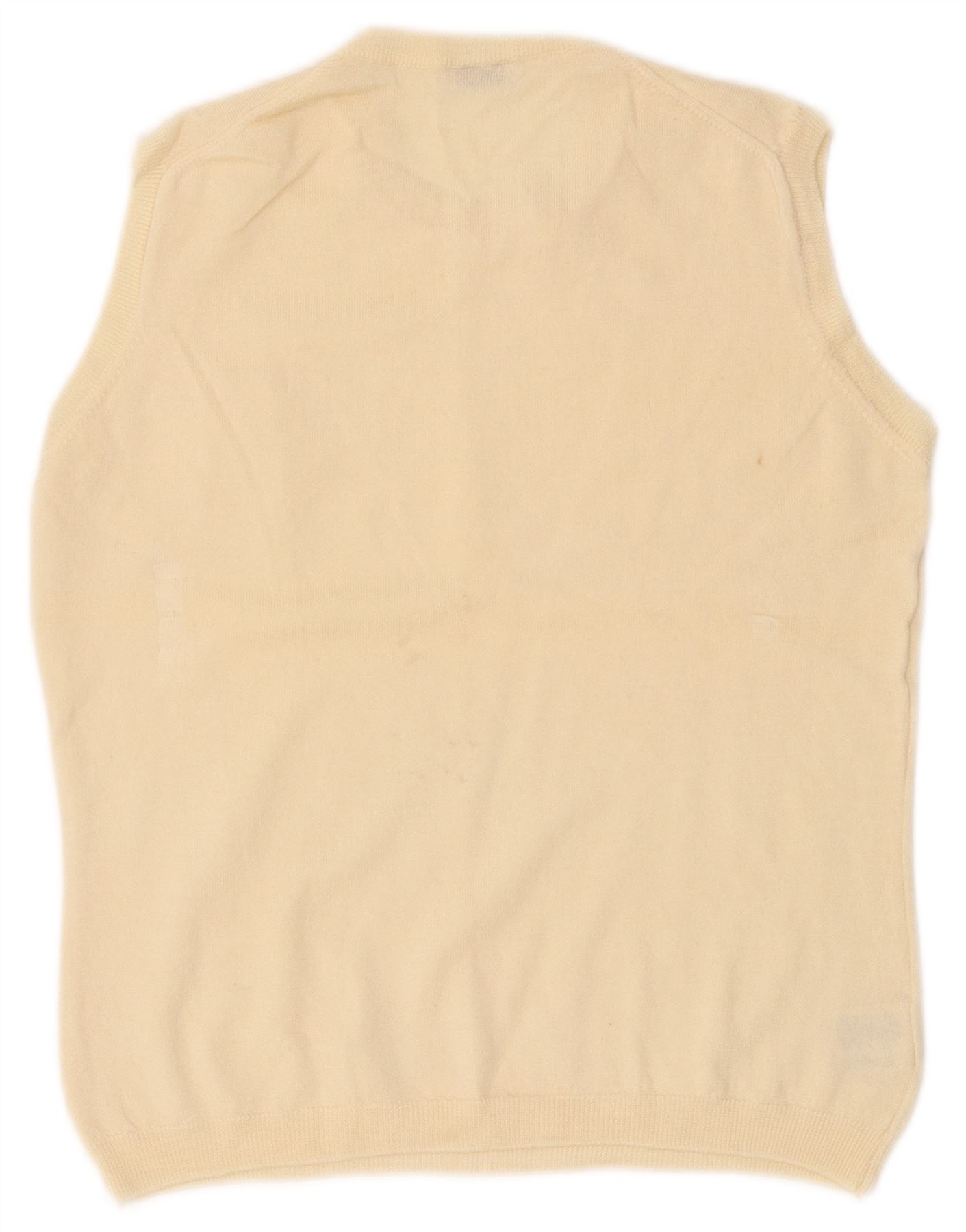 Stefanel Womens Vest Tank Top IT 46 Large Off White Wool AQ09 | eBay