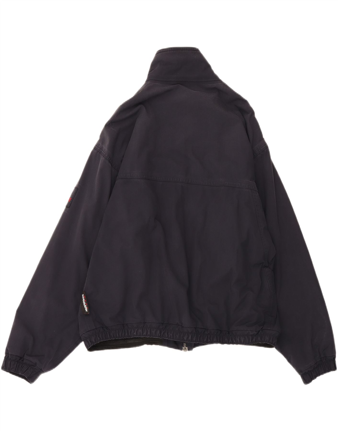トップス tean MURPHY & NYE Mens Loose Fit Windbreaker Jacket UK 42 XL Navy Blue