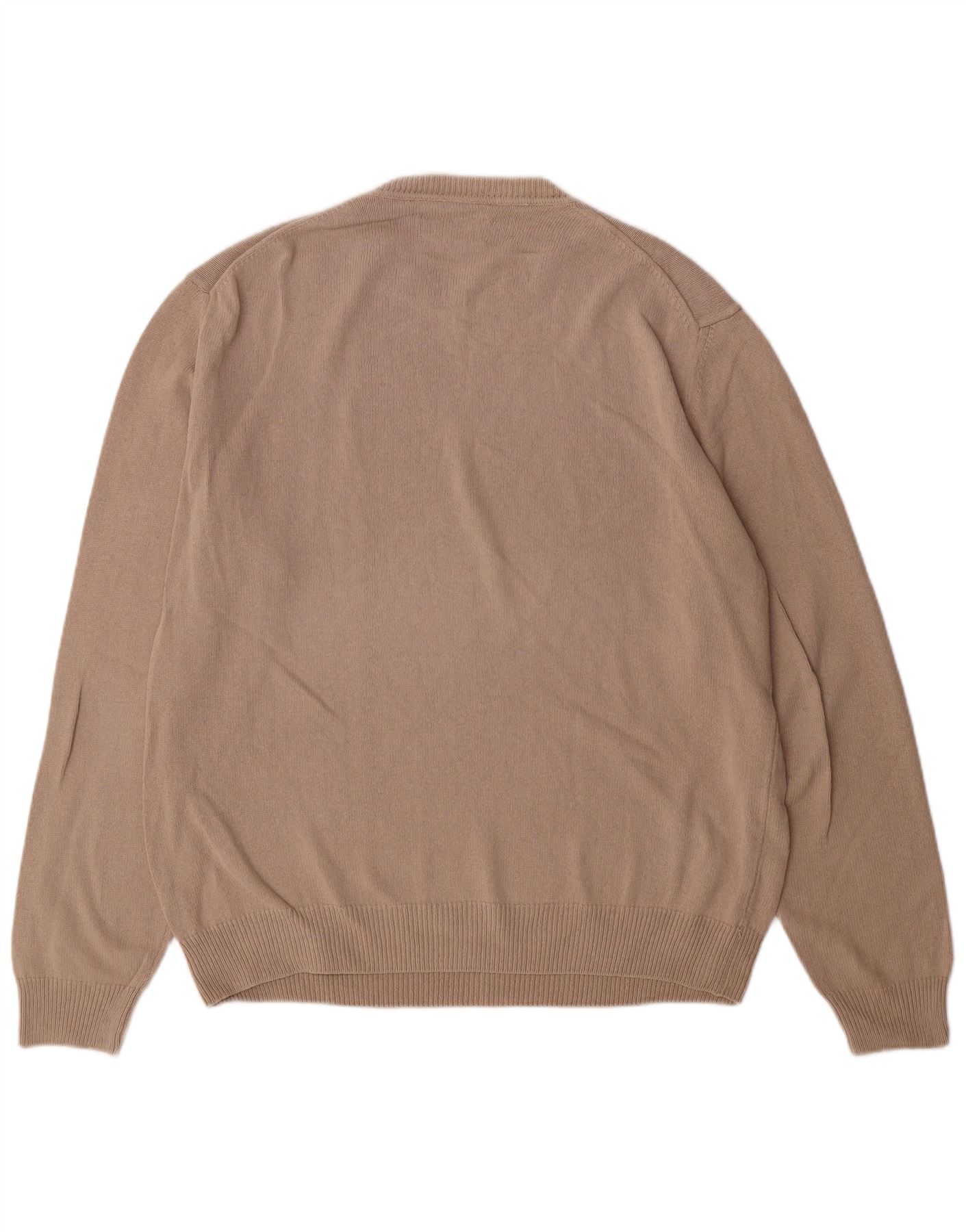 MARLBORO CLASSICS Mens Crew Neck Jumper Sweater Medium Beige BT04