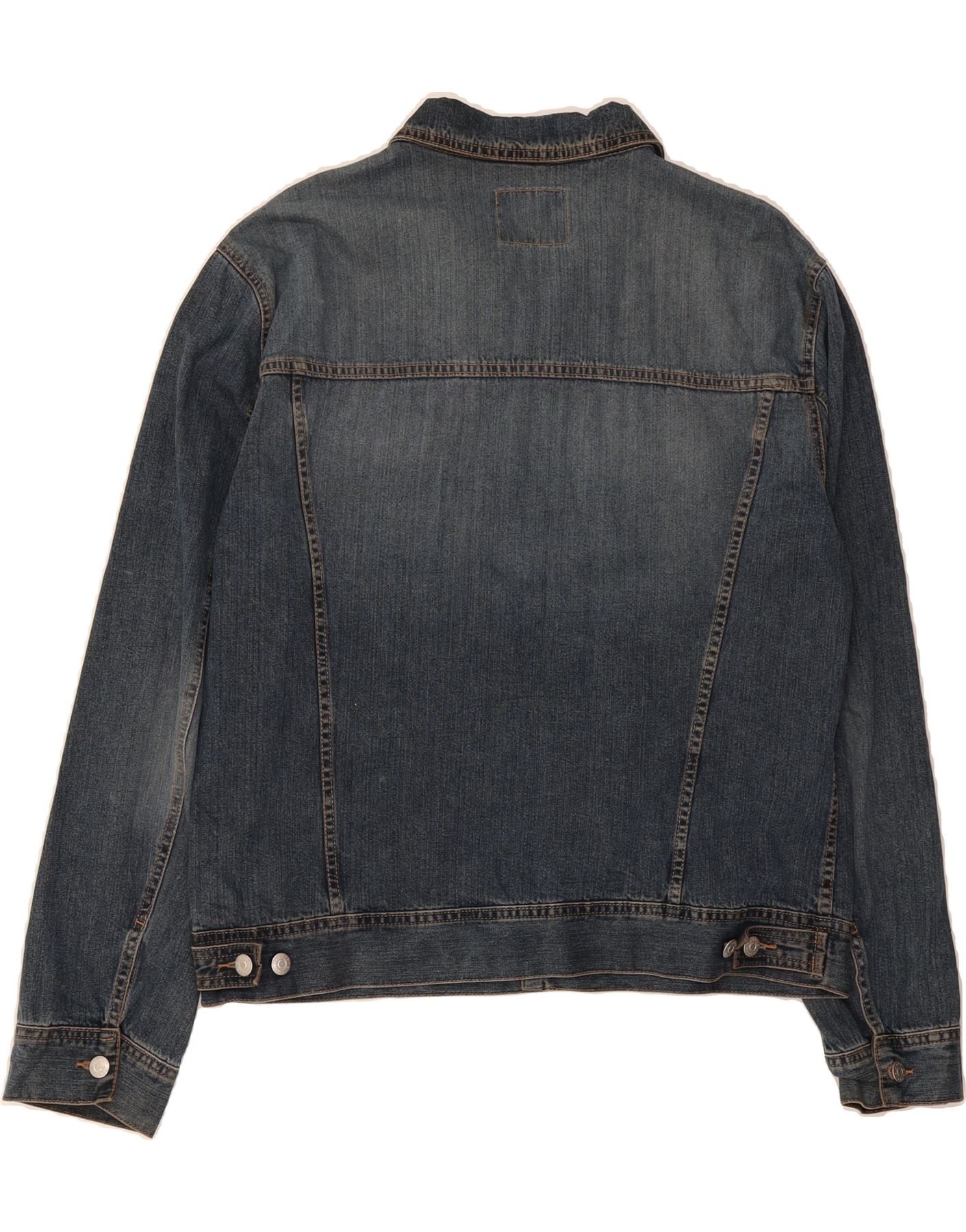 SISLEY Mens Denim Jacket UK 44 2XL Blue Cotton CZ06 | eBay