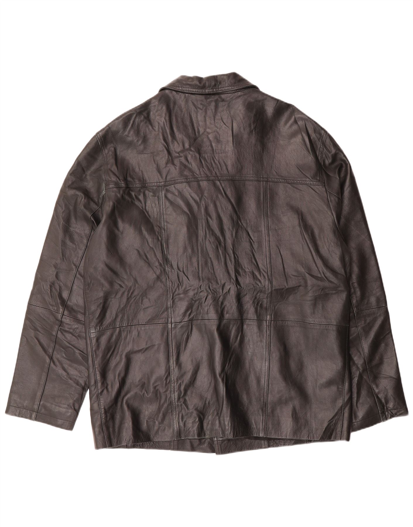 GIPSY BY MAURITIUS Mens Leather Jacket UK 42 XL Black Leather BO29