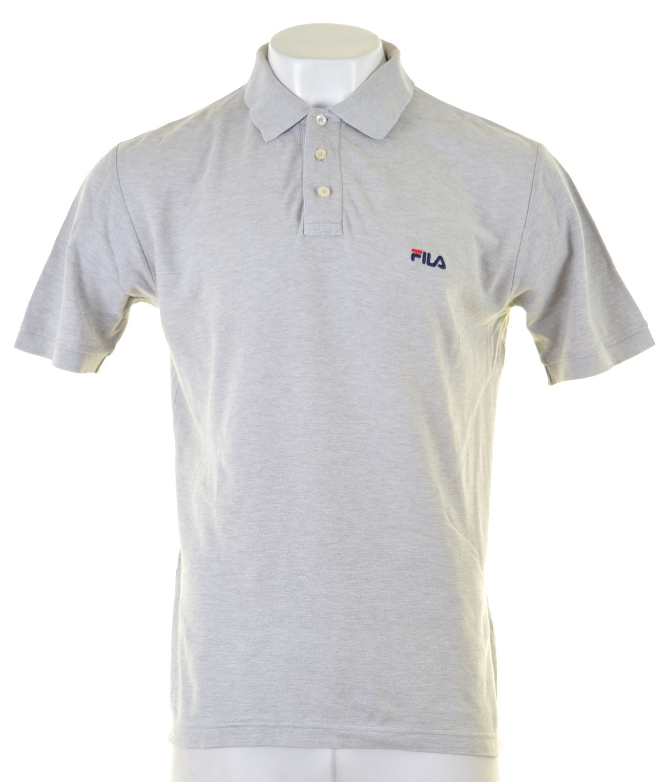 FILA Mens Polo Shirt Large Grey Cotton IV04 | eBay