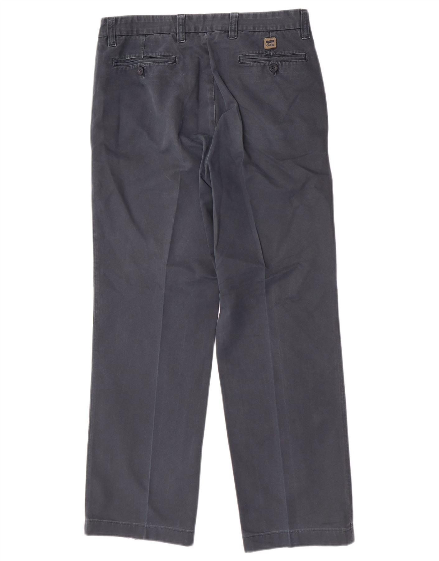 Gas Mens Slim Fit Chino Trousers W33 L29 Grey Cotton FN13 | eBay