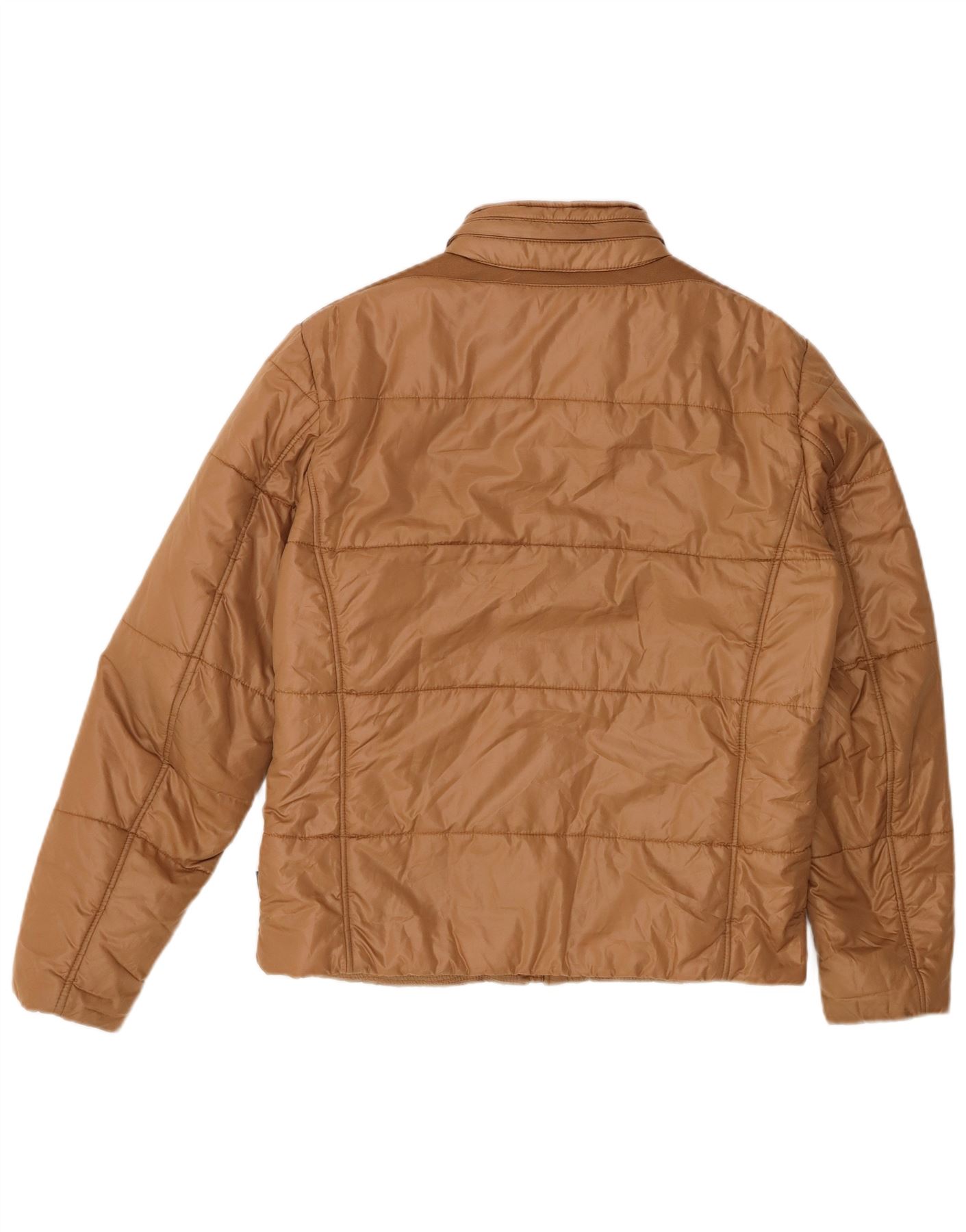 GEOX Mens Respira Padded Jacket UK 40 Large Brown Polyester BR22