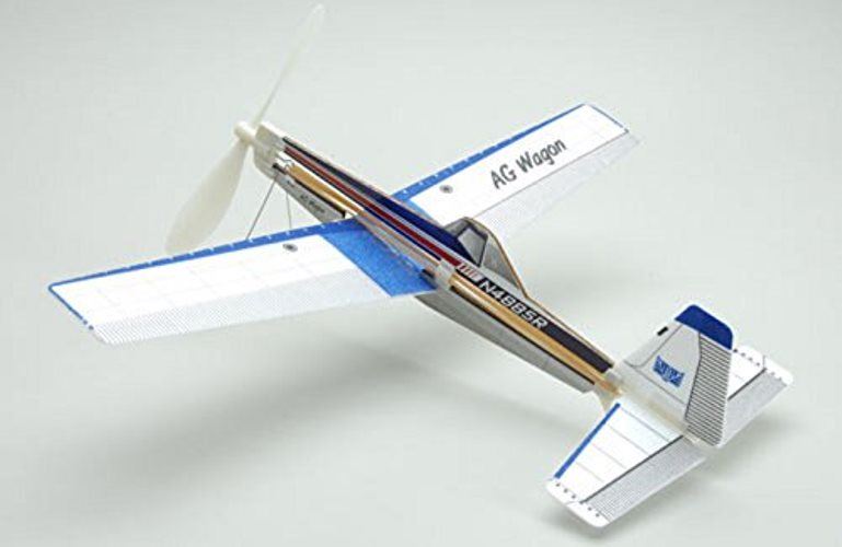 Aviator Foam Free Flight AG Wagon Rubber Band Powered Model Aircraft