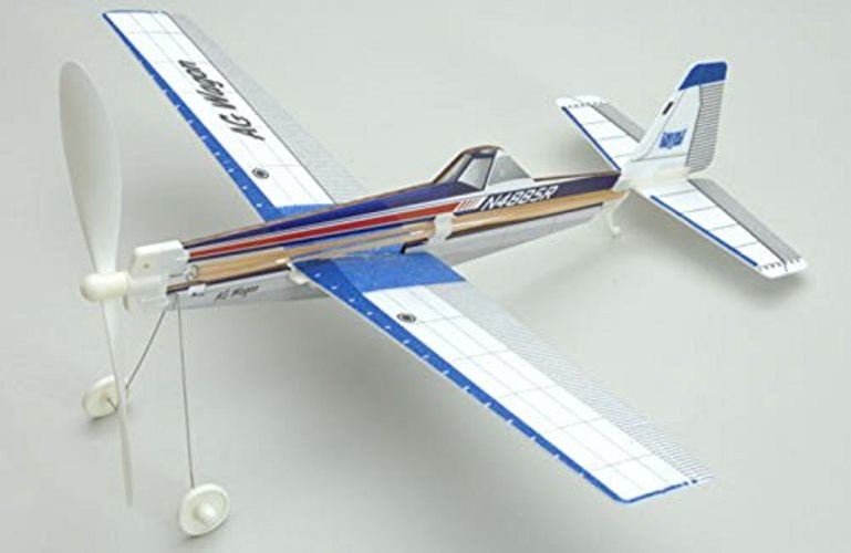 Aviator Foam Free Flight AG Wagon Rubber Band Powered Model Aircraft Kit eBay