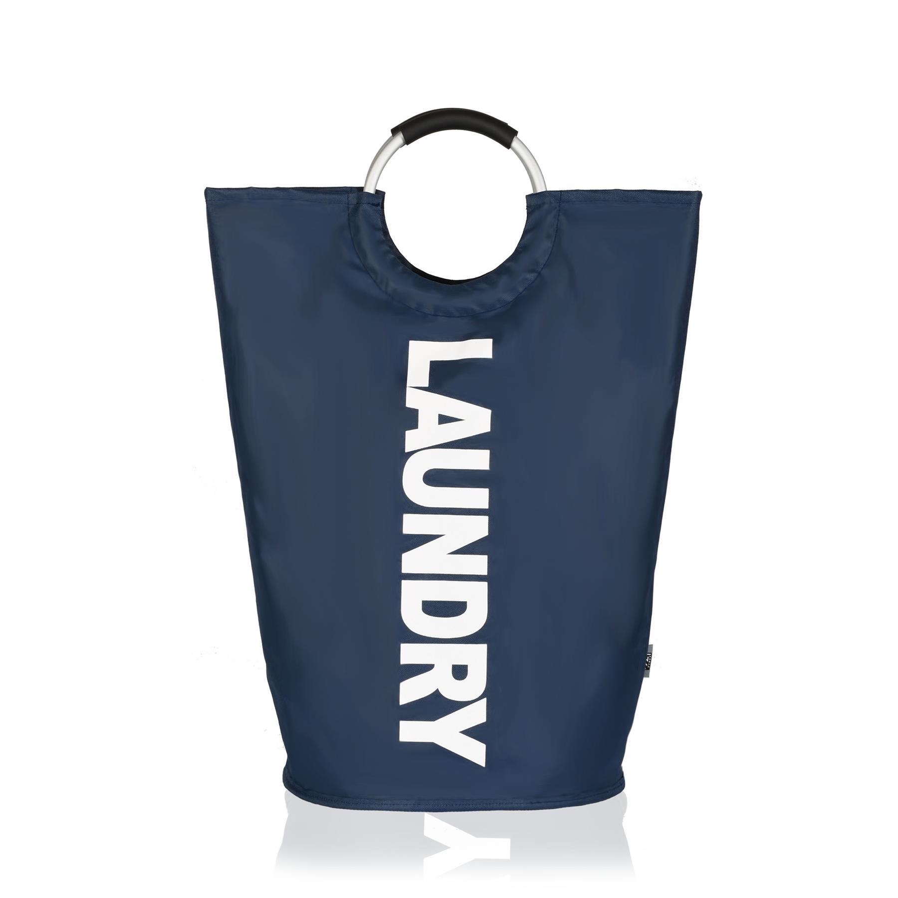 82L Foldable Fabric Laundry Basket Collapsible Clothes Hamper Bag Washing Bin UK - Picture 33 of 47