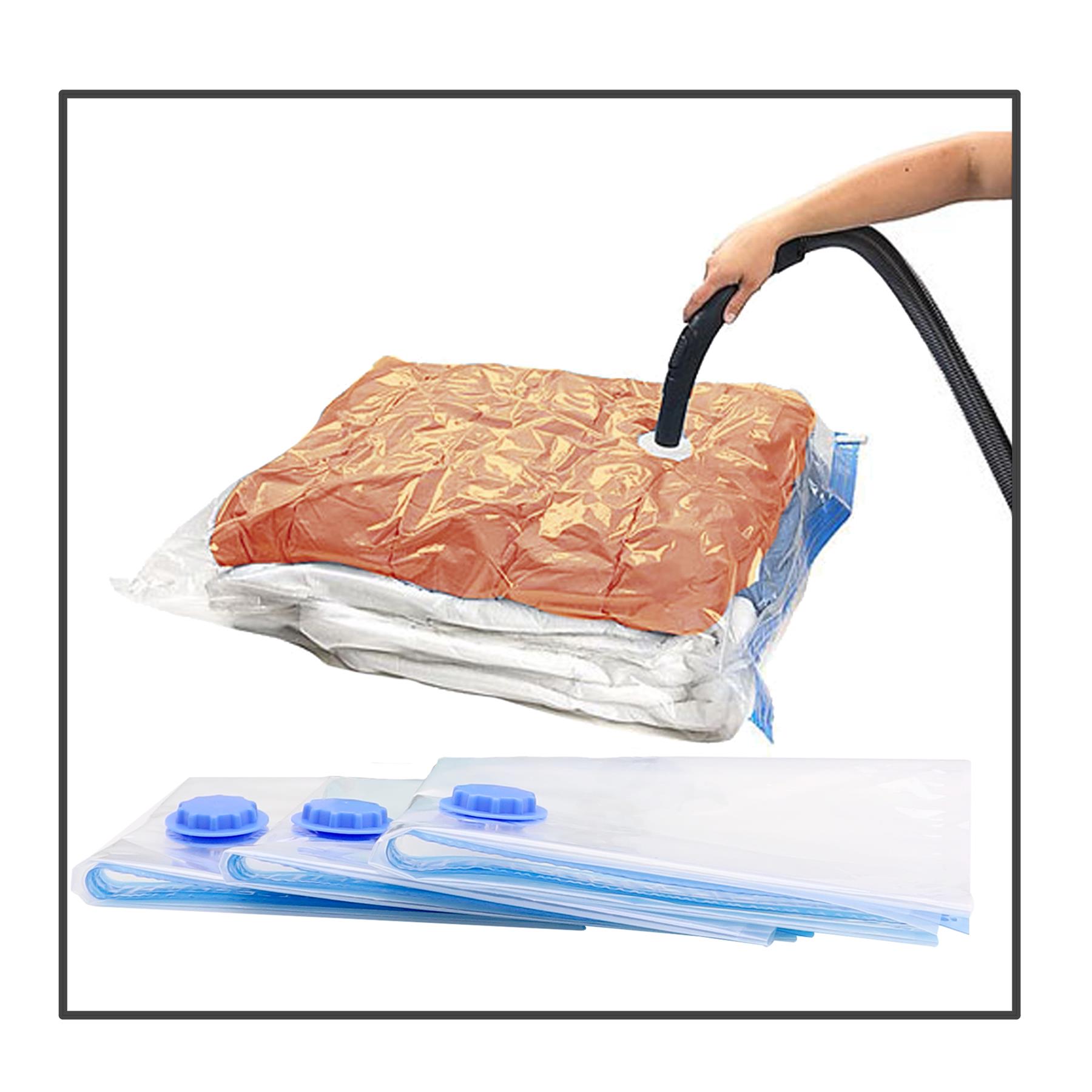6 bolsas de almacenamiento al vacío bolsa de ropa organizadora grande portador de ropa de cama - Imagen 5 de 18