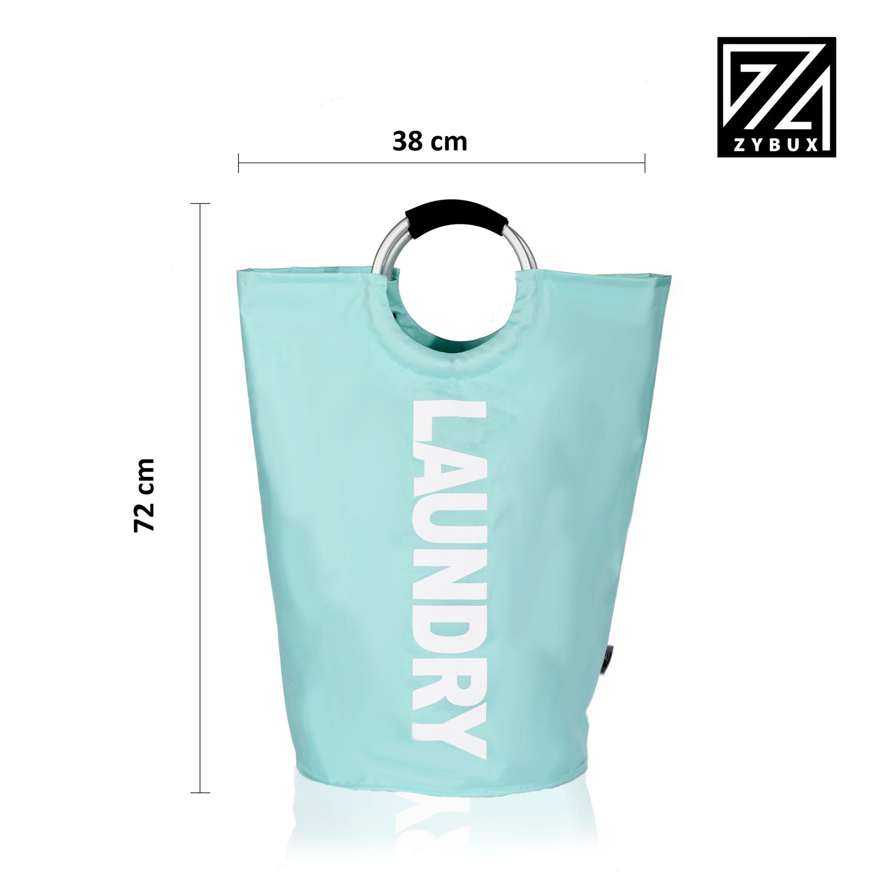 82L Foldable Fabric Laundry Basket Collapsible Clothes Hamper Bag Washing Bin UK - Picture 18 of 47