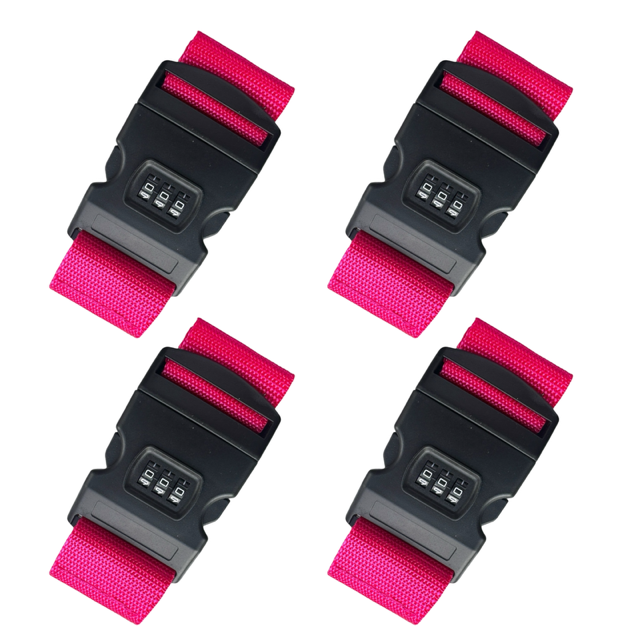 4pcs Adjustable Luggage Straps Combination Safety Suitcase Travel Baggage Belt - Picture 12 of 13