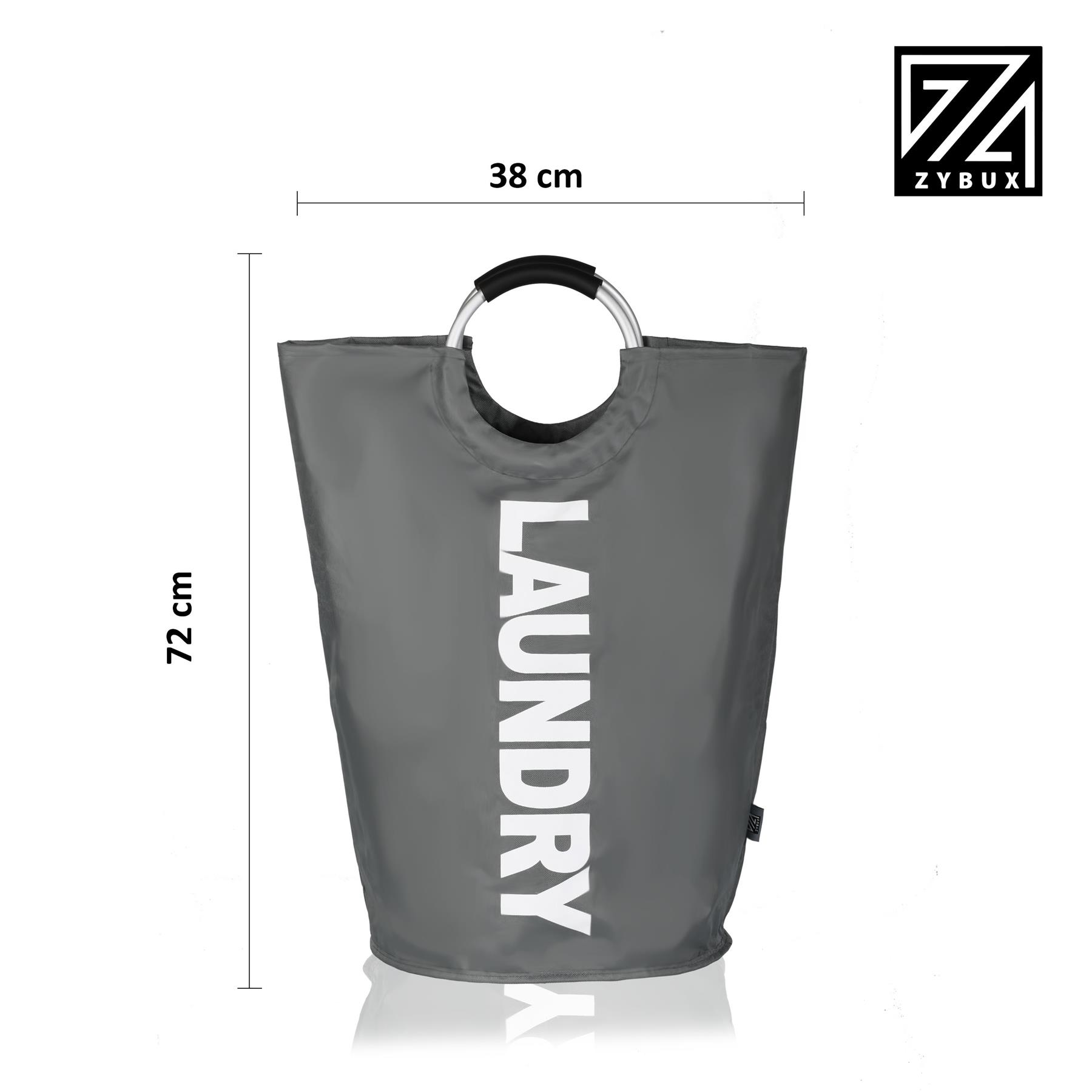 82L Foldable Fabric Laundry Basket Collapsible Clothes Hamper Bag Washing Bin UK - Picture 11 of 47