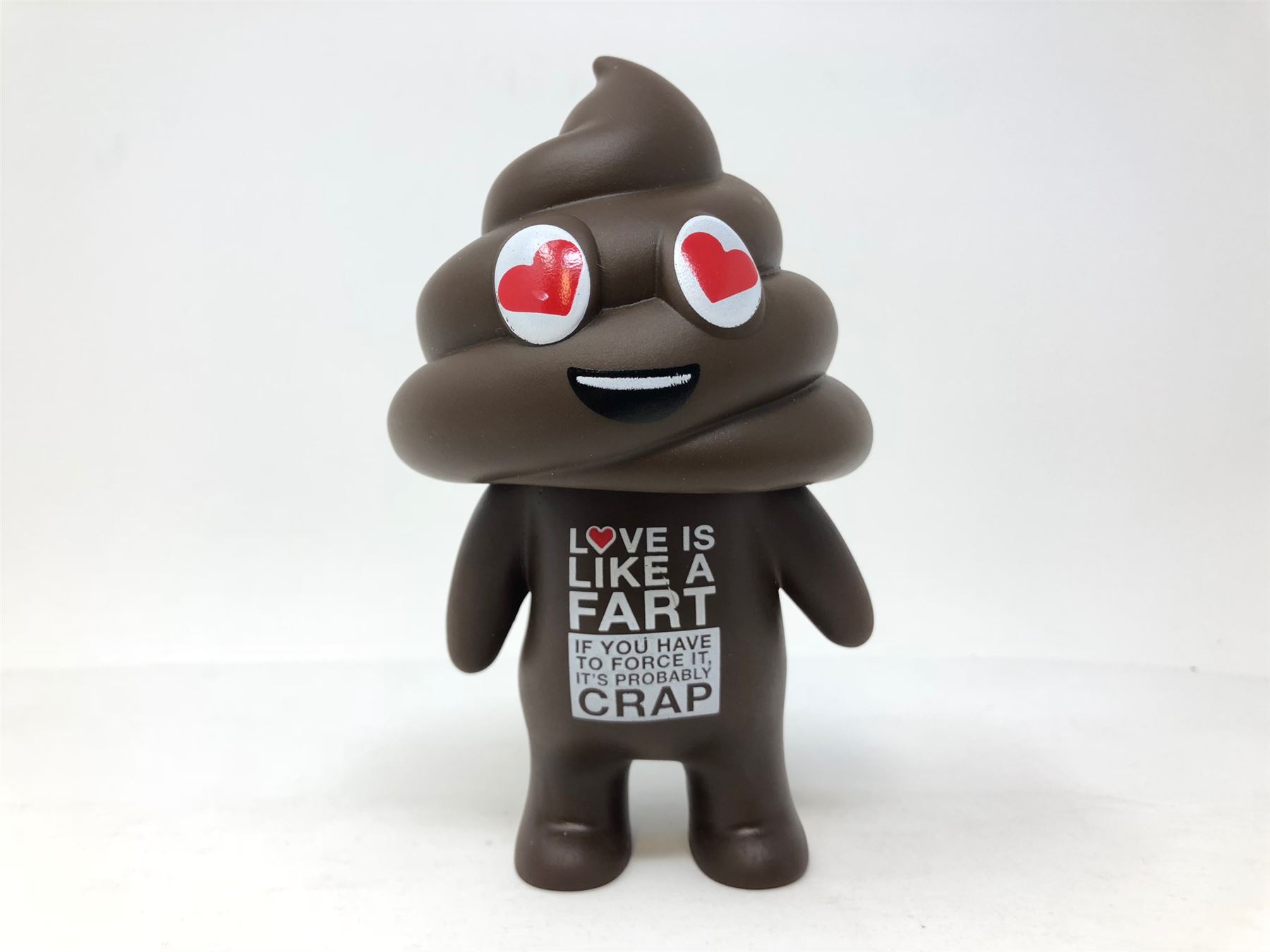 Emoji Poop daddy poo GIFT message action figure (LOVE IS LIKE A FART