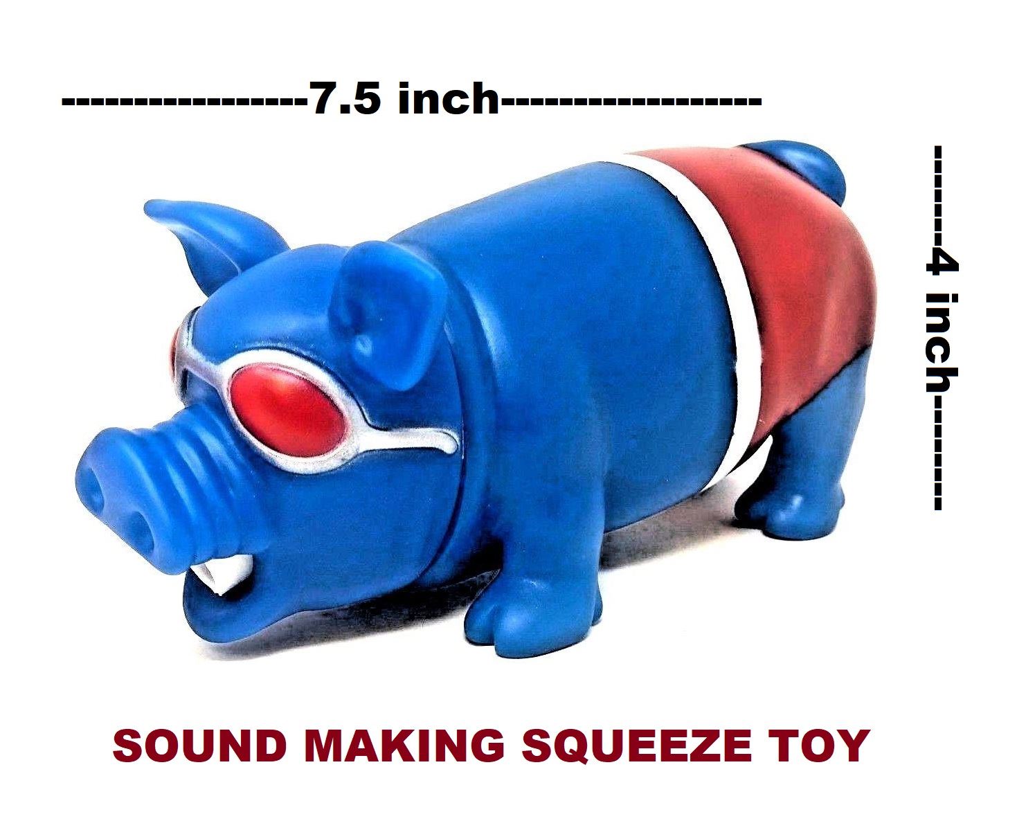 Squeezy Blue Pig Squishy Squeeze Noise Making Stress Relief Gift Toys