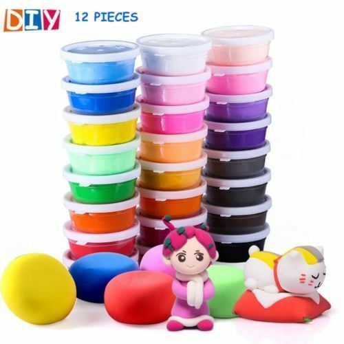 2 Play Dough Doh Set Clay Modelling Craft Tub House Kids Toy Play Mould Creative