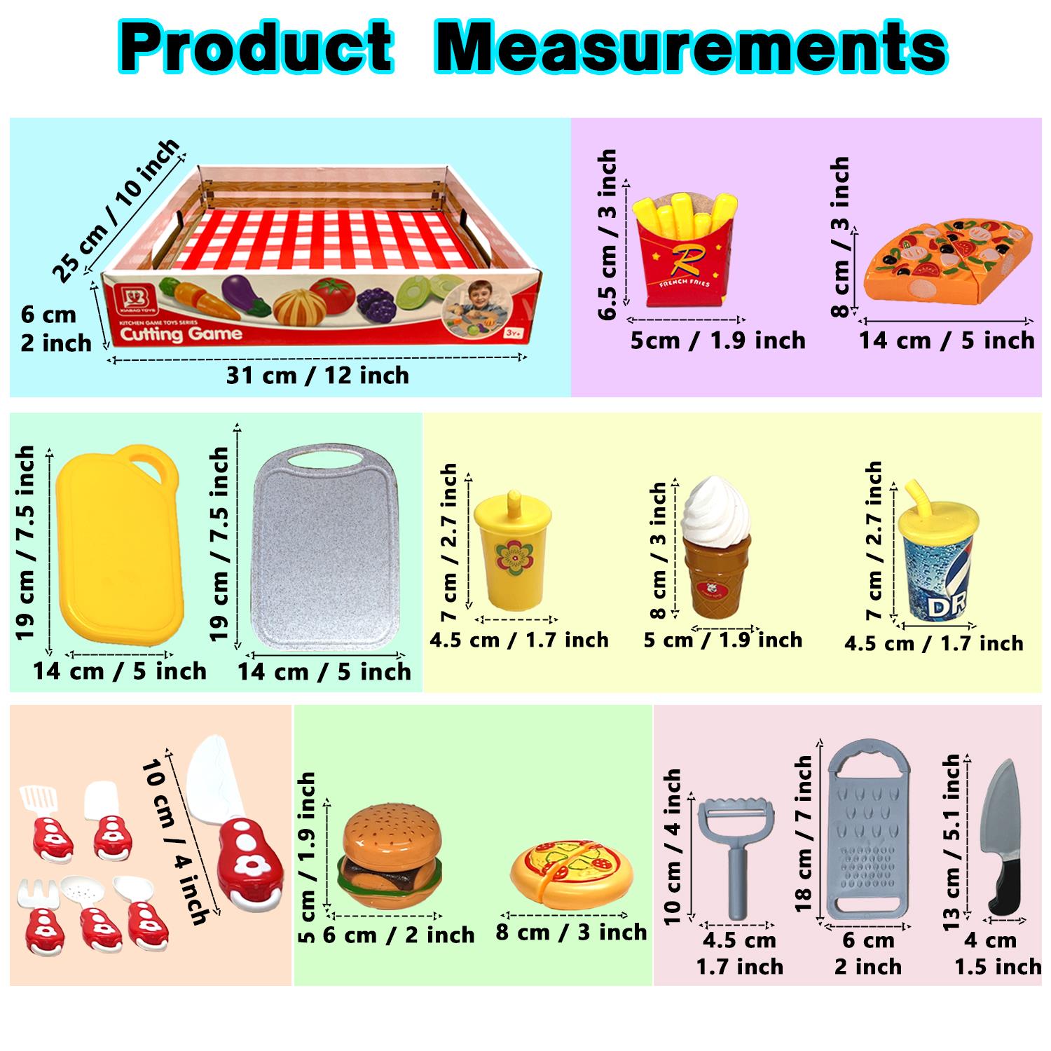 Kids Pretend Play Fruits and Vegetables Kitchen Accessories Complete Playset - Picture 36 of 39