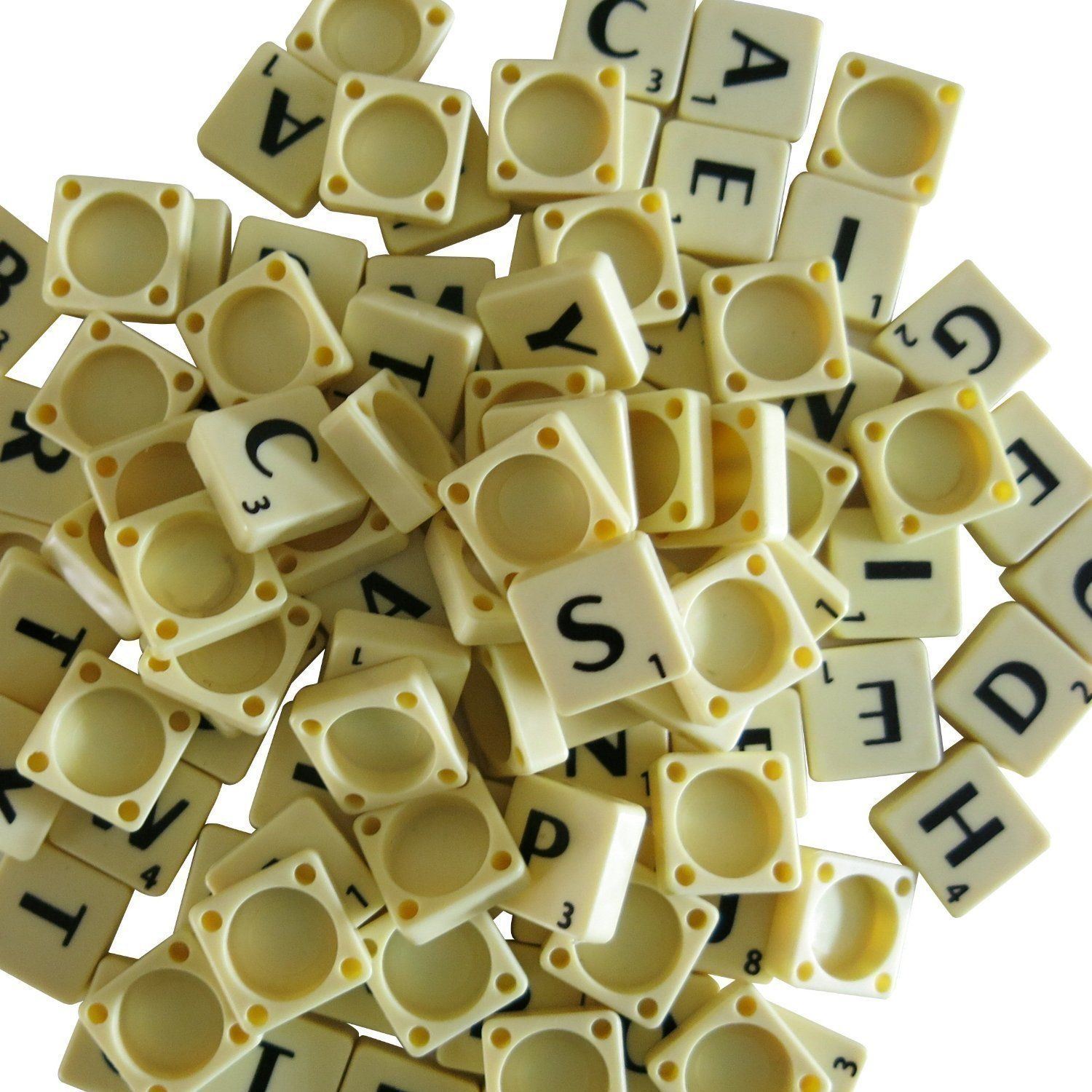 Plastic Scrabble Tiles AZ Letters for Craft Frames Board Game