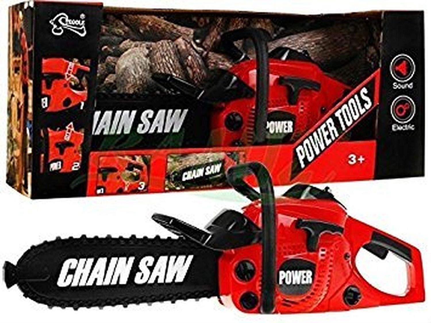 Kids Children Pretend Play Rotating Electric Chainsaw Toy with Sound X