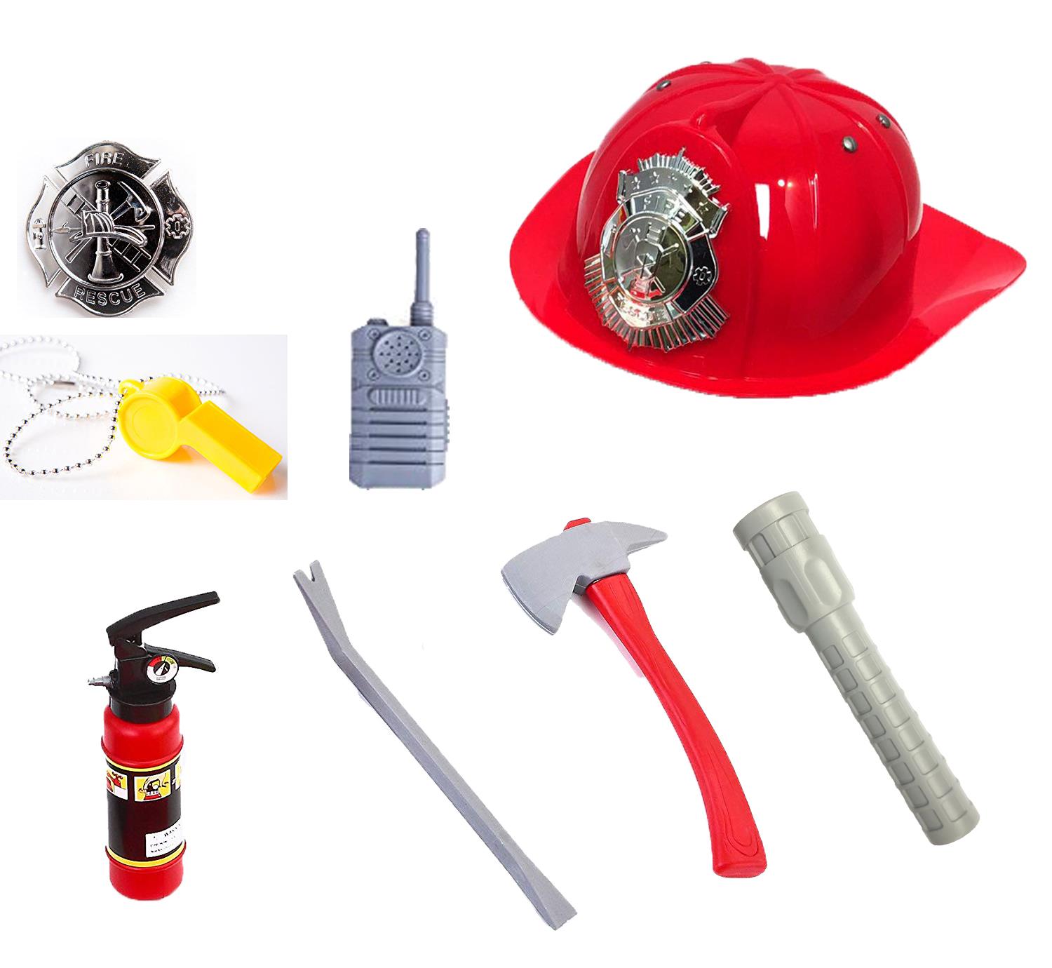 Real Heroes Firefighter Deluxe Play Set avec casque et accessoires