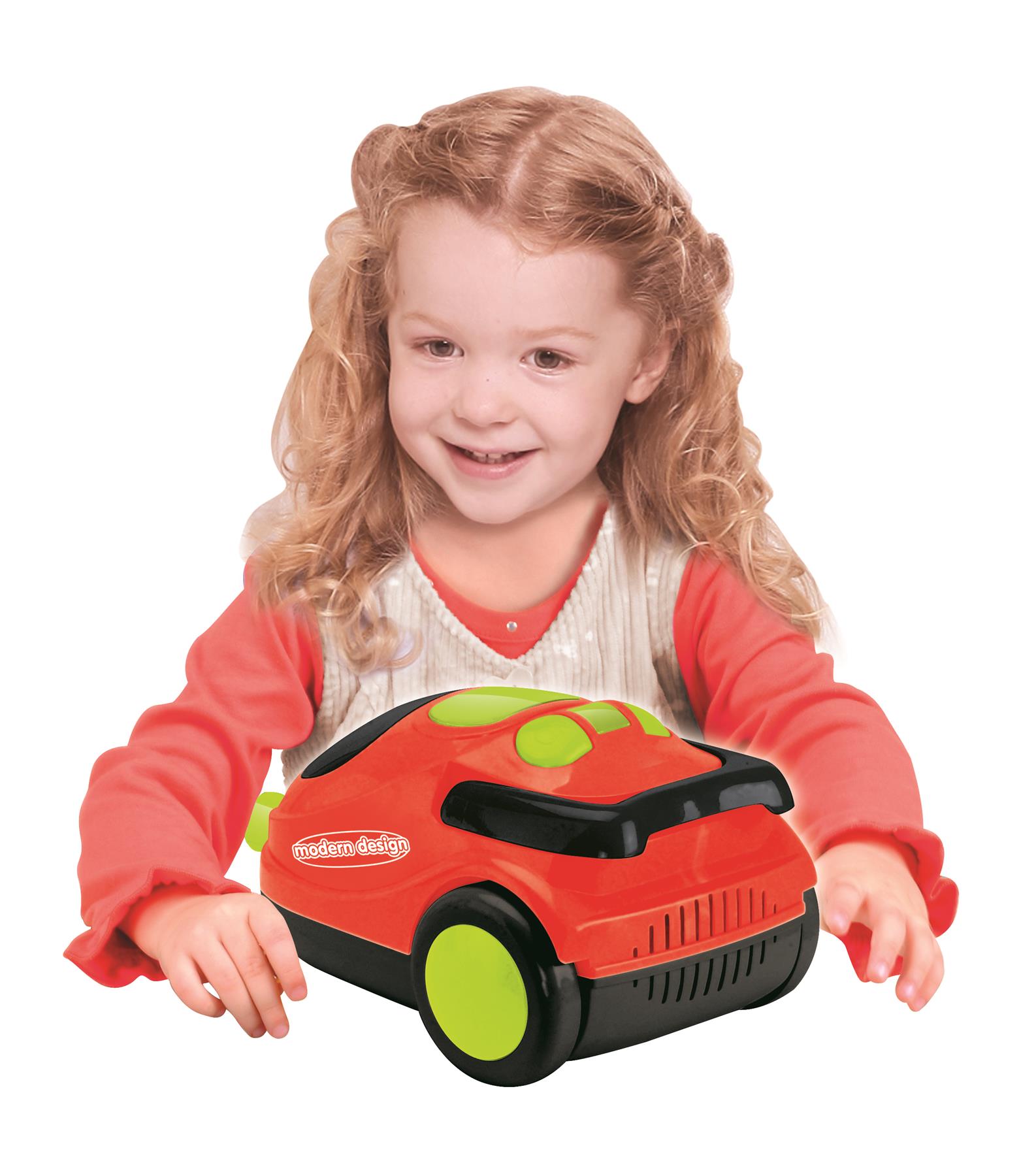 Kids Role Play Vacuum Cleaner Hoover Realistic Toy Red with Lights /& Sounds 546