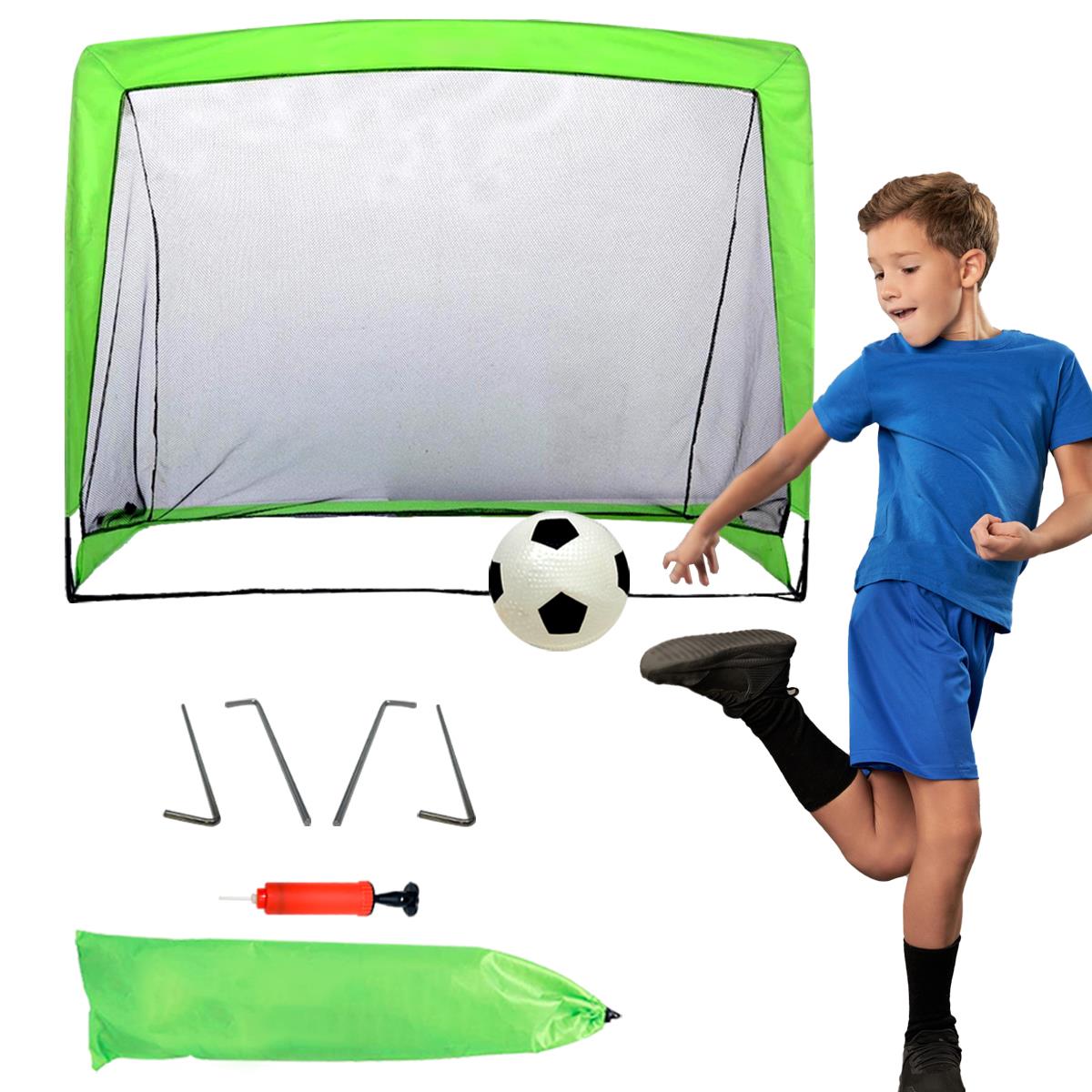 Kids Football Goal Portable Bag Pump Ball Indoor Outdoor Activity Sports UK - Picture 3 of 4