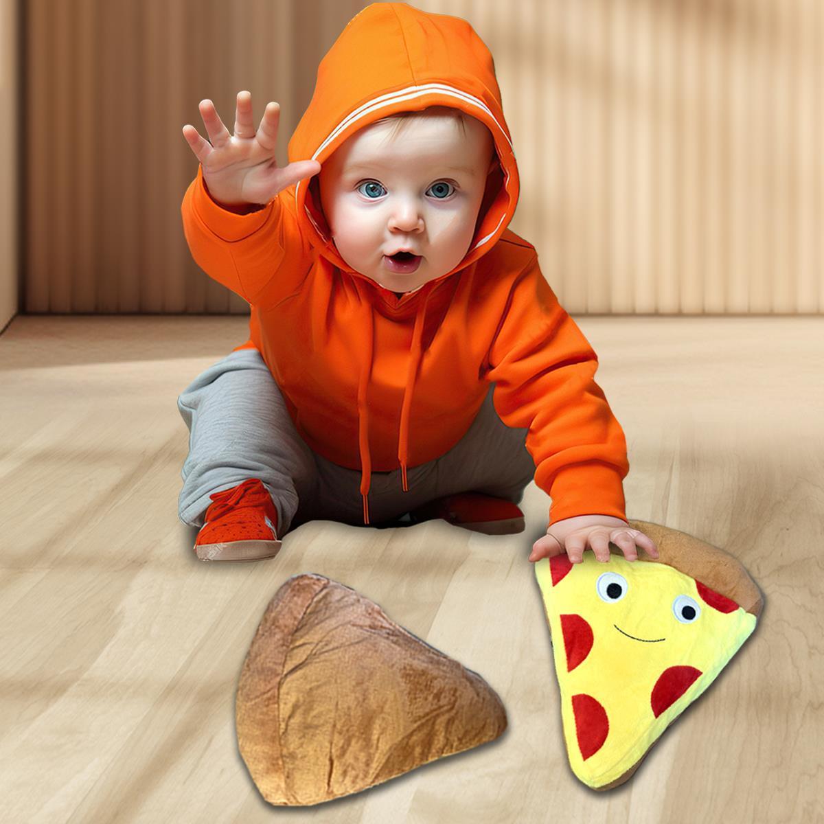 Plush Pizza Slices for Kids Soft Stuffed Toys Perfect Gift for Kids X-Mas - Picture 20 of 36