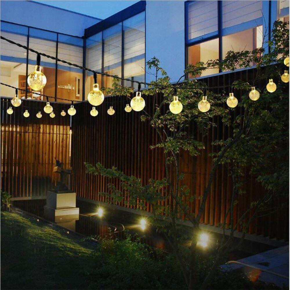 Outdoor String Lights Solar Powered Retro Bulb String Lights For Garden Outdoor Fairy Summer Lamp Uk Garden Patio Coccinelli De