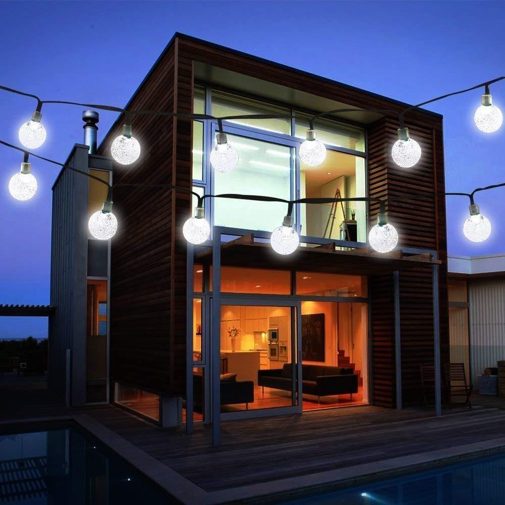 Outdoor String Lights Solar Powered Retro Bulb String Lights For Garden Outdoor Fairy Summer Lamp Uk Garden Patio Coccinelli De