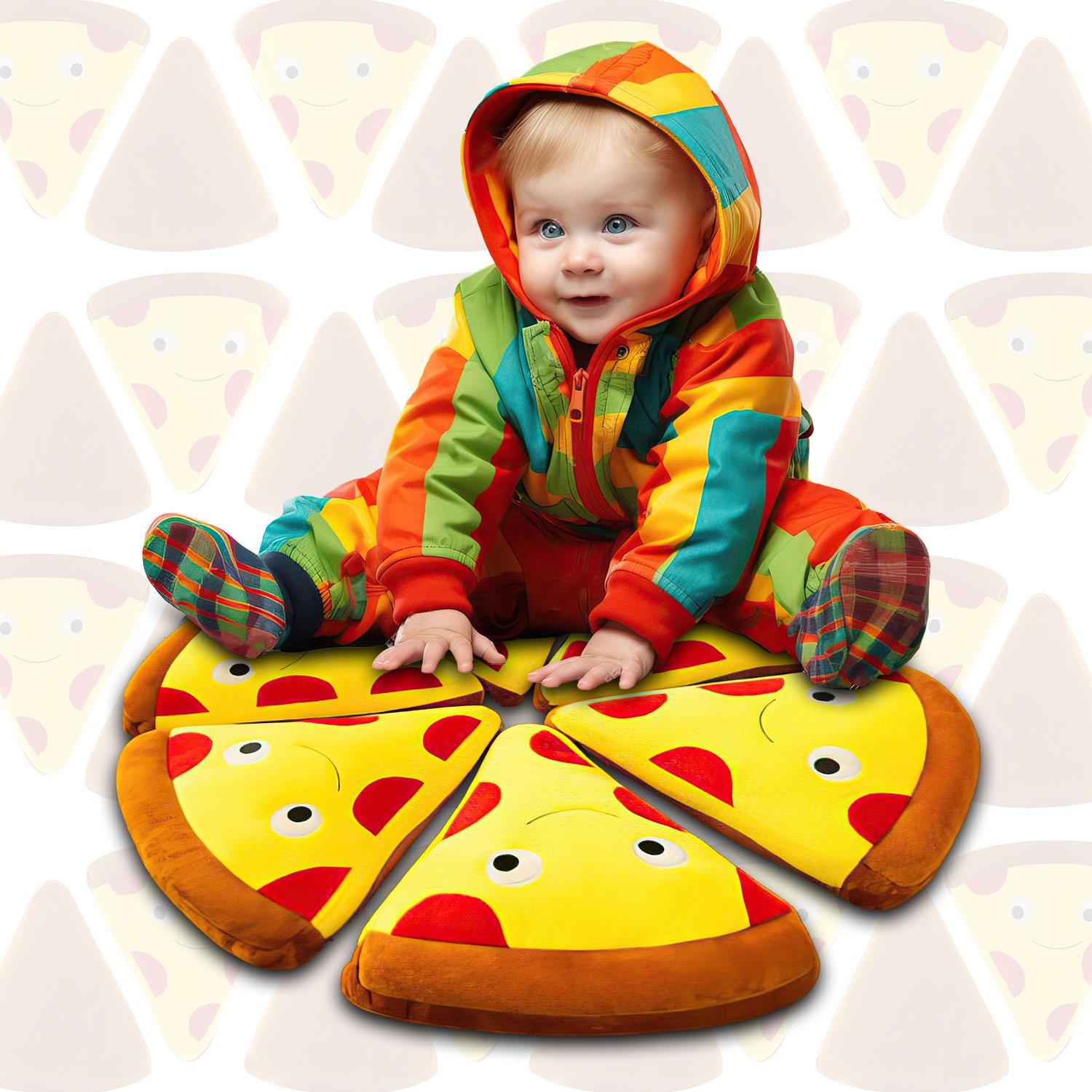 Plush Pizza Slices for Kids Soft Stuffed Toys Perfect Gift for Kids X-Mas - Picture 23 of 36