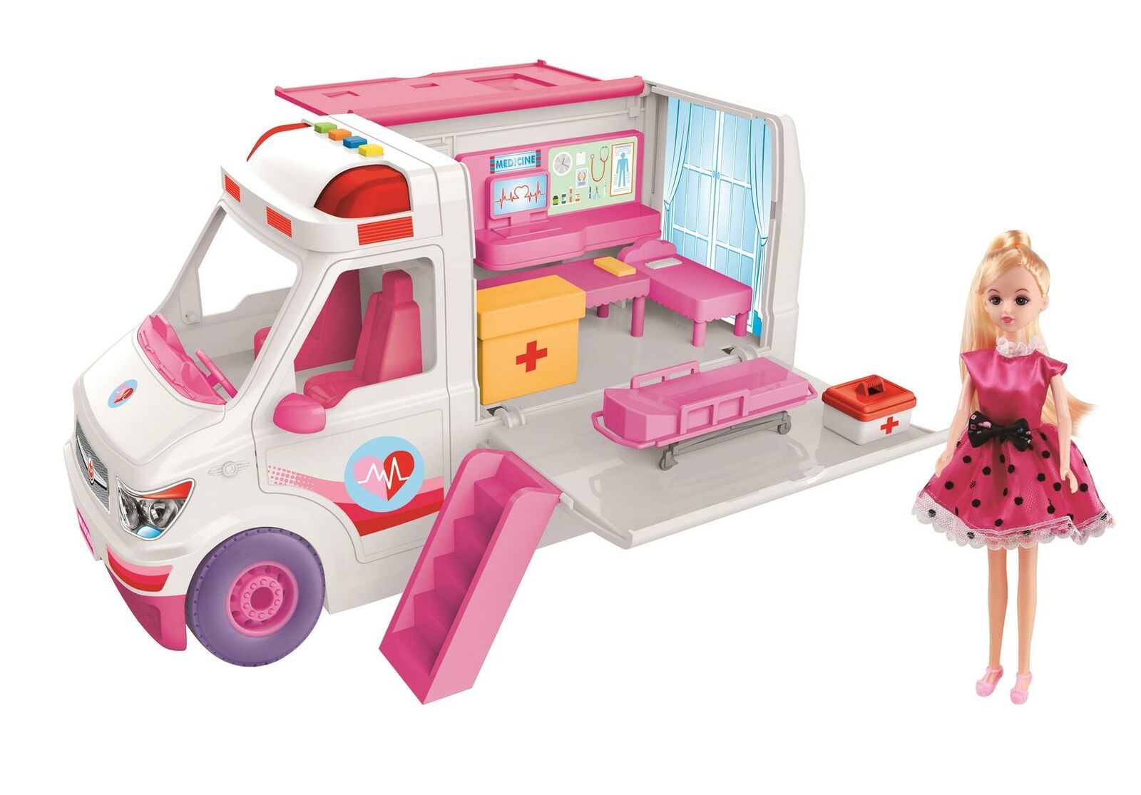 pink ambulance toy