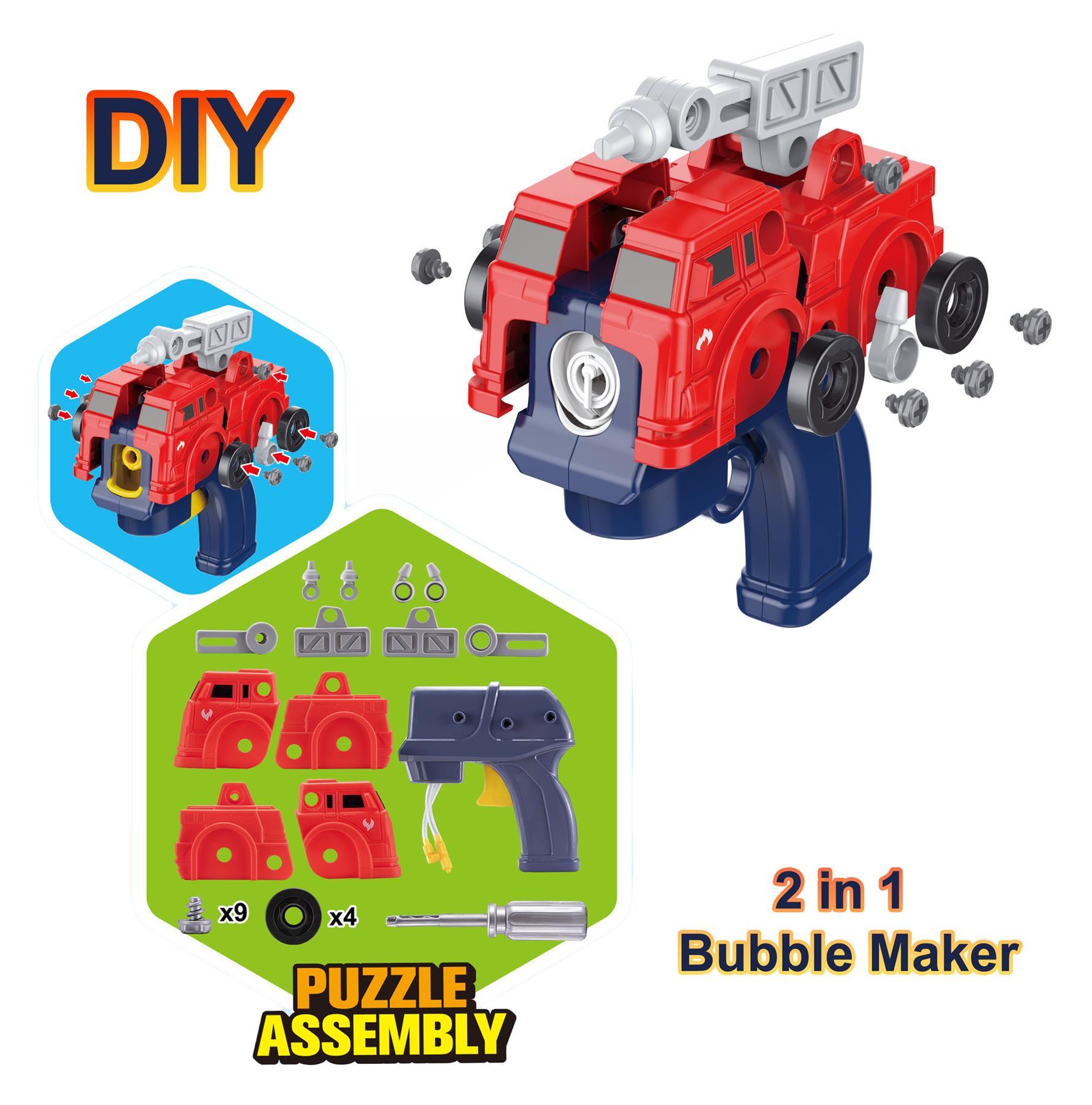 Kids Battery Operated Motorcycle Bubble Gun Shooter with 2 solutions Playset Toy - Picture 14 of 24