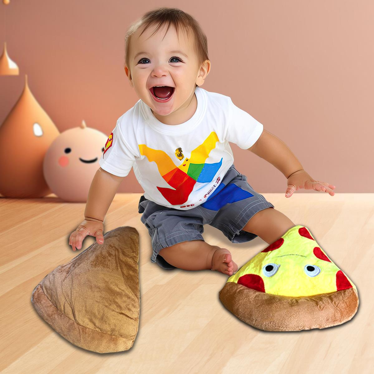 Plush Pizza Slices for Kids Soft Stuffed Toys Perfect Gift for Kids X-Mas - Picture 15 of 36