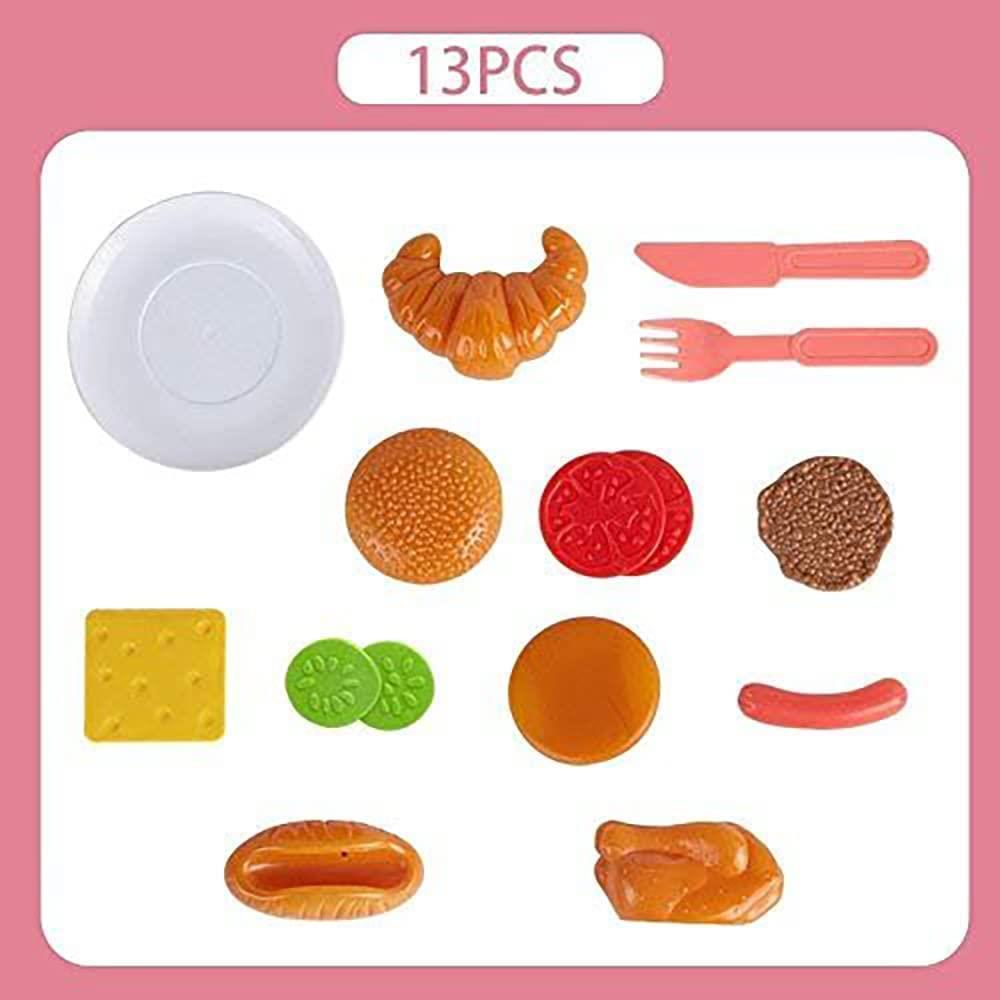 Kinder geben vor zu spielen Essen Spielzeug Mikrowelle Ofen Akku betrieben mit Licht & Ton - Bild 20 von 23