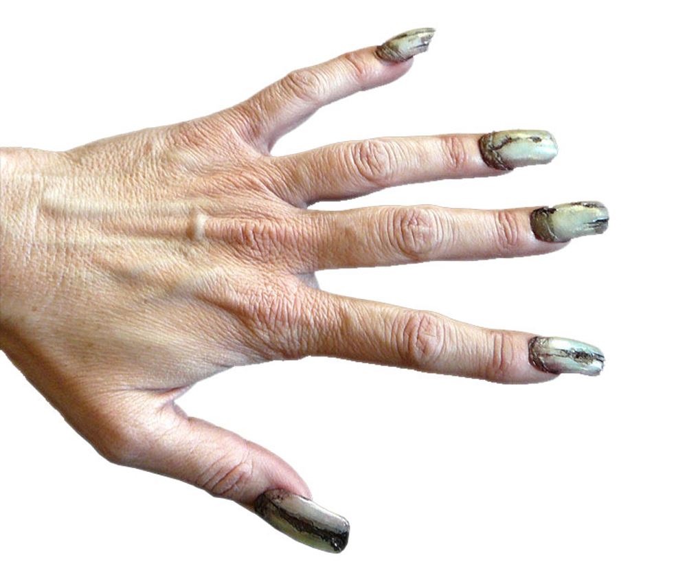 Creepy Claws Deluxe Fake Nails Witch Demon Wizard Dental Distortions