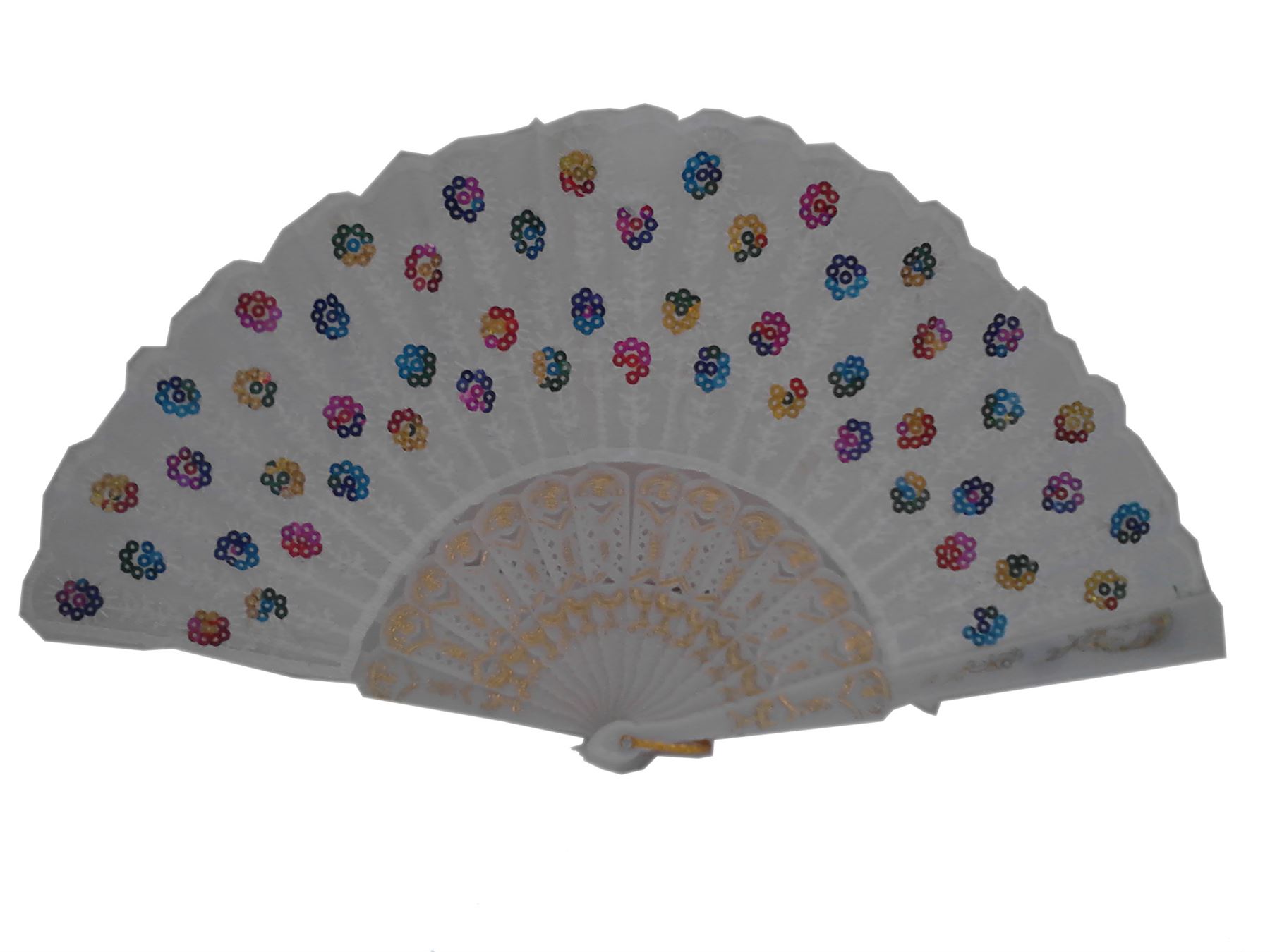 Senorita Sequin Fan Costume Accessory