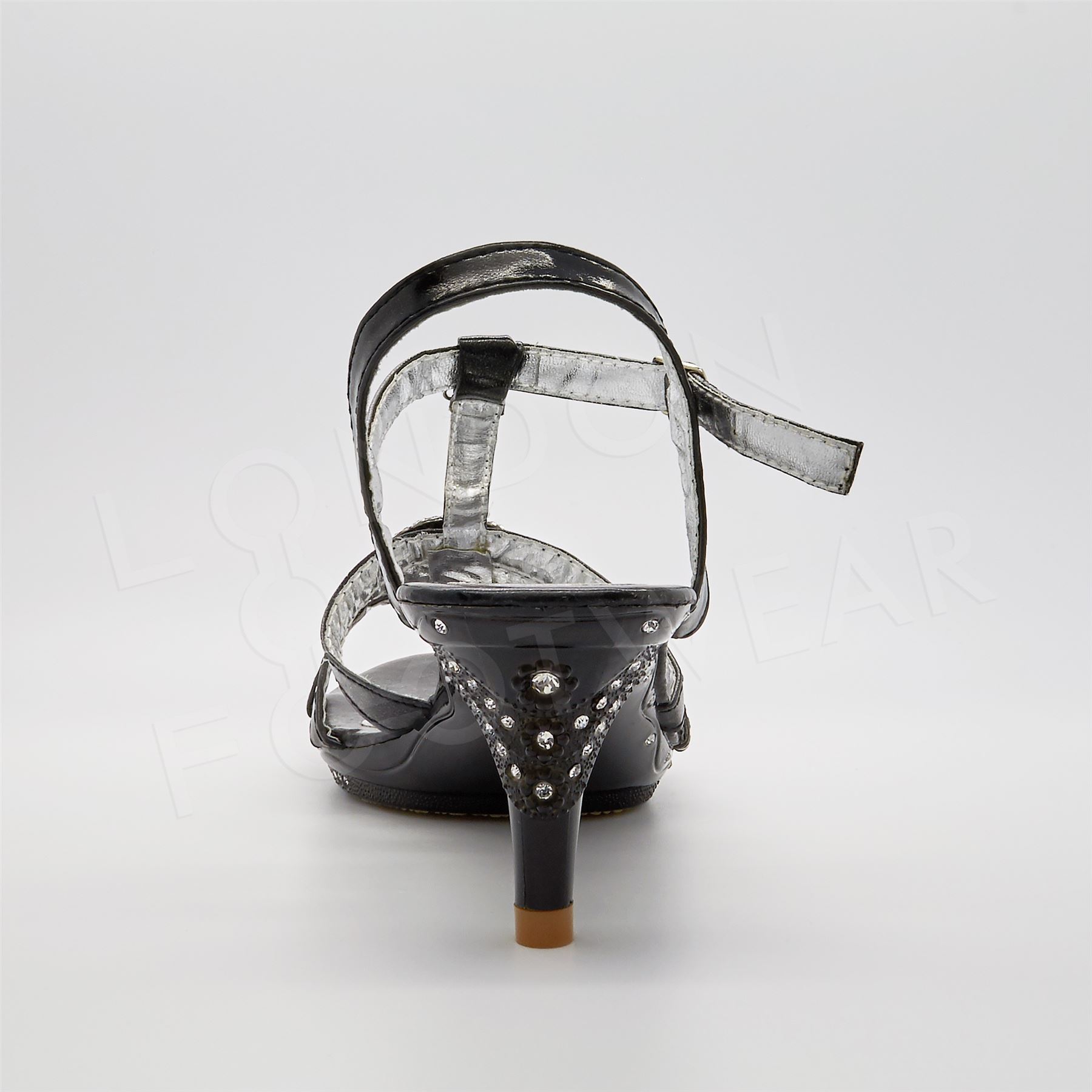 black kitten heel sandals uk