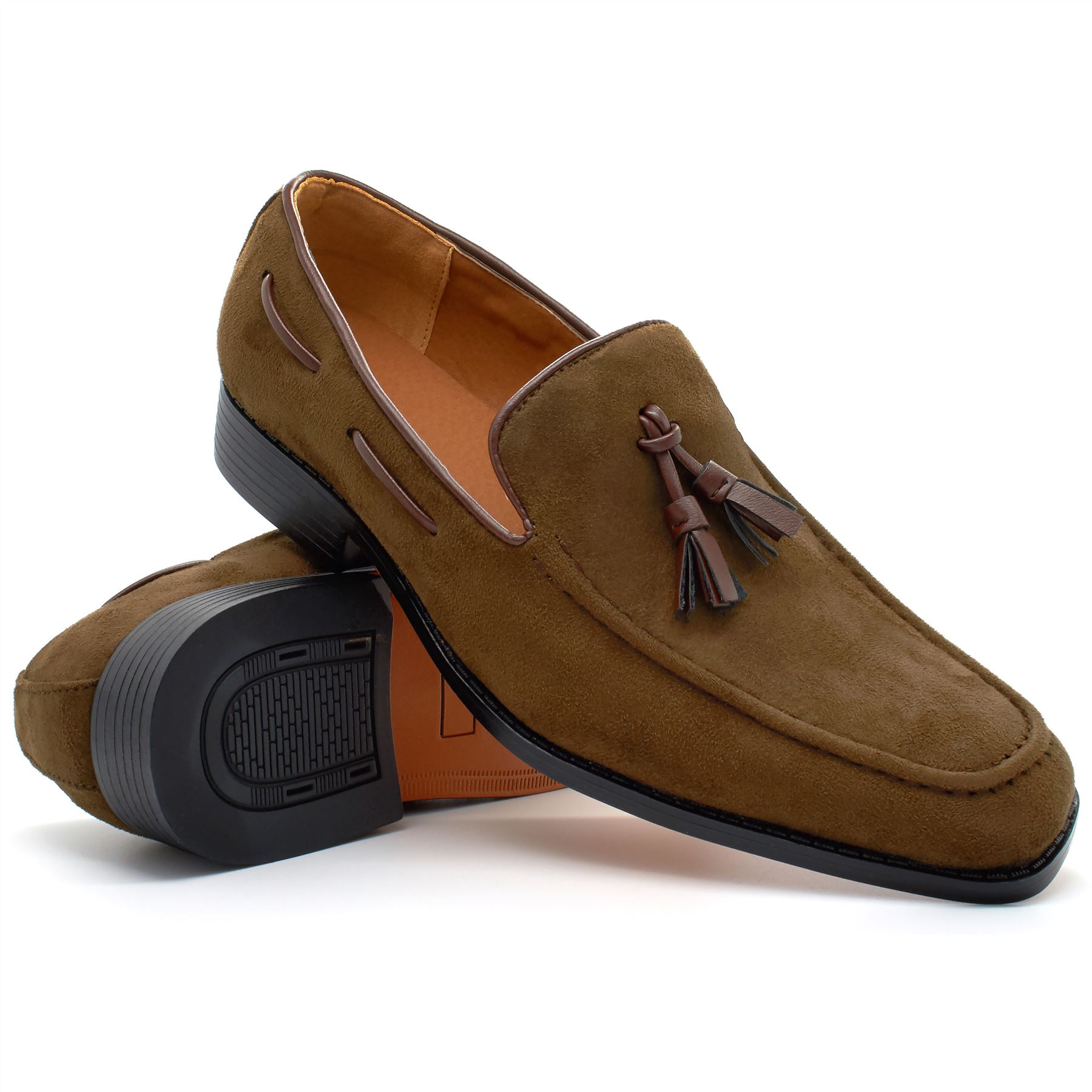 Mens New Slip On Loafers Tassel Shoes Smart Casual Dress Fashion UK