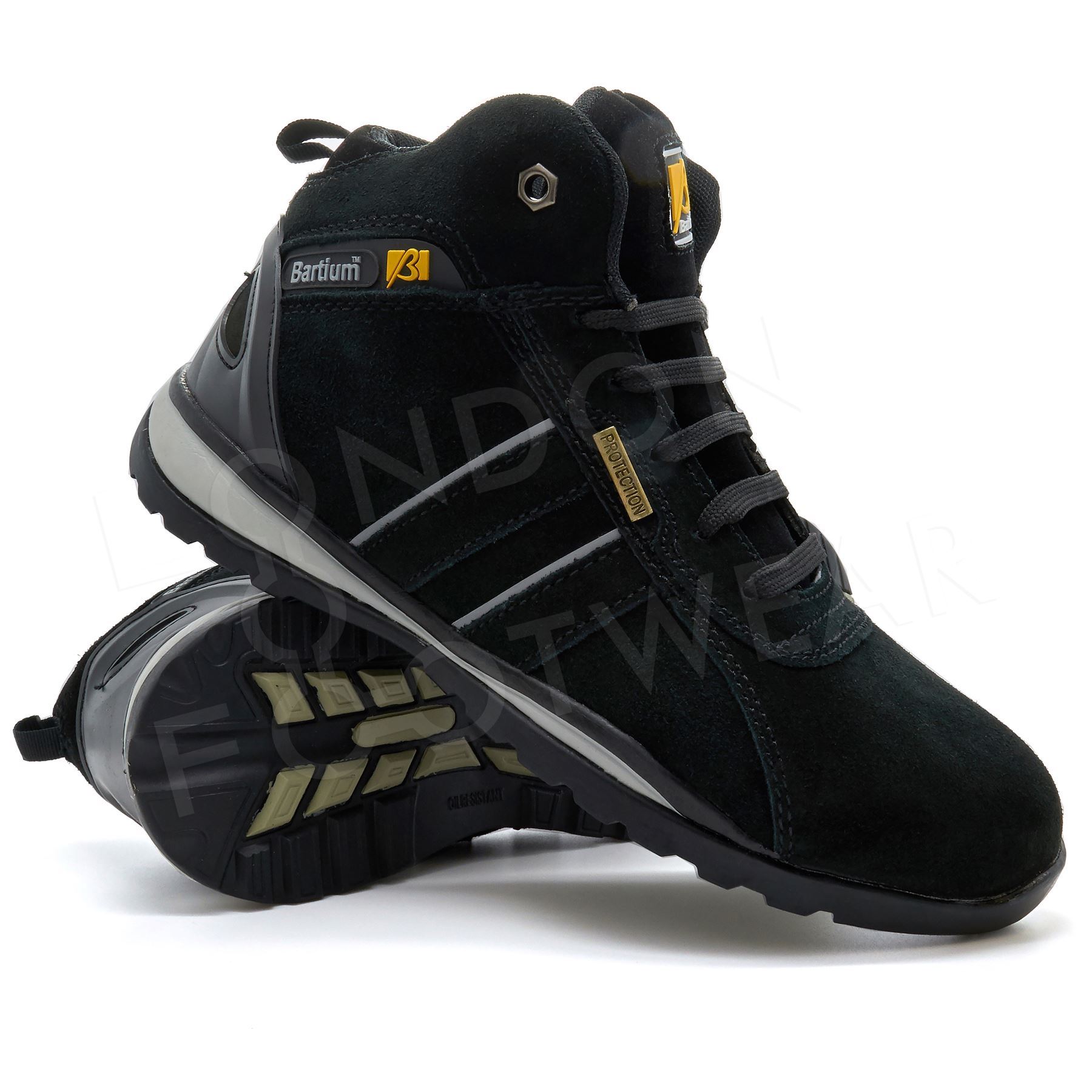 New Mens Safety Ankle Boots Trainers Steel Toe Cap Hiker Work Shoes