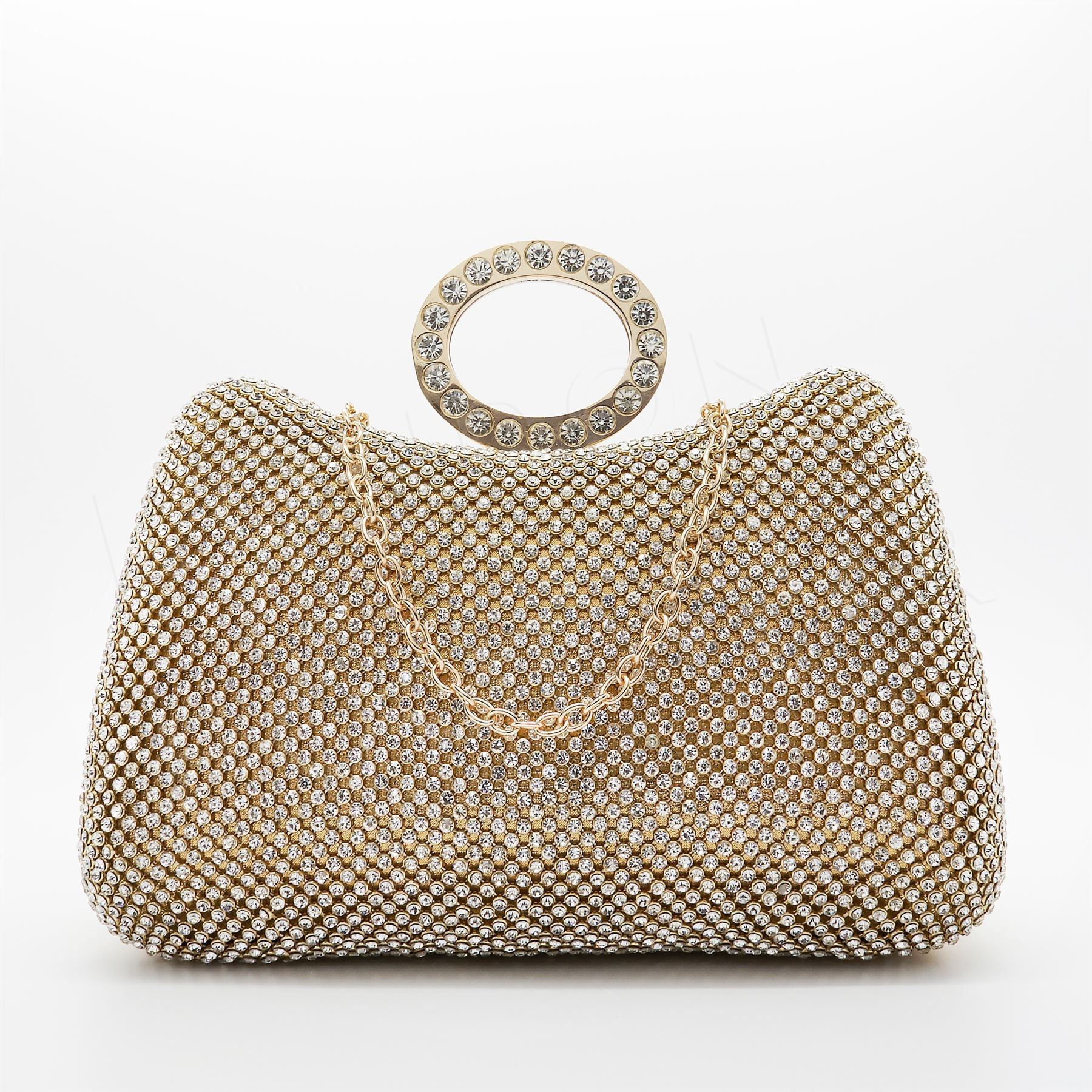 silver prom bag