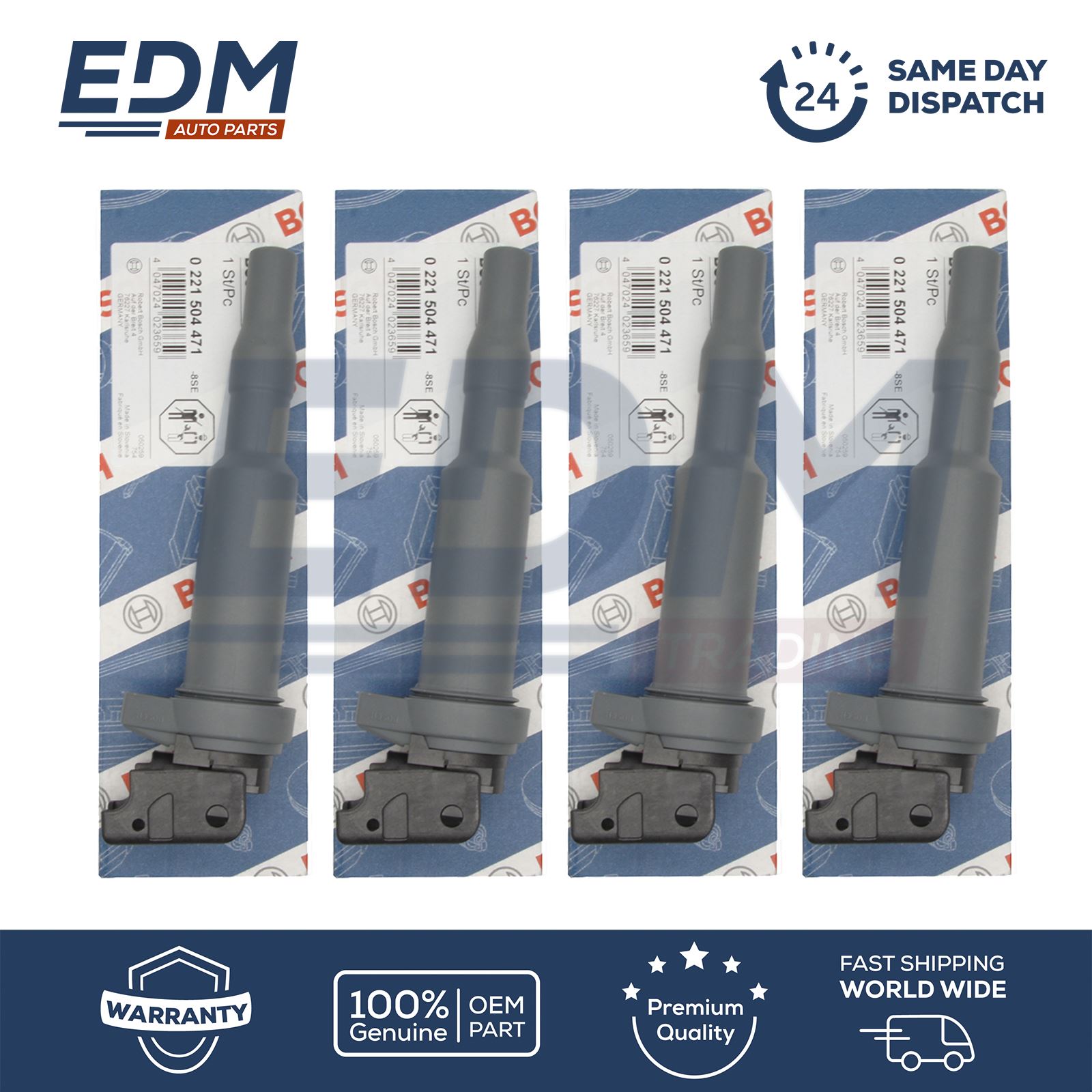 BOSCH Ignition Coils Set for BMW 3 Series 318i 320i [E90 E91 E92 E93