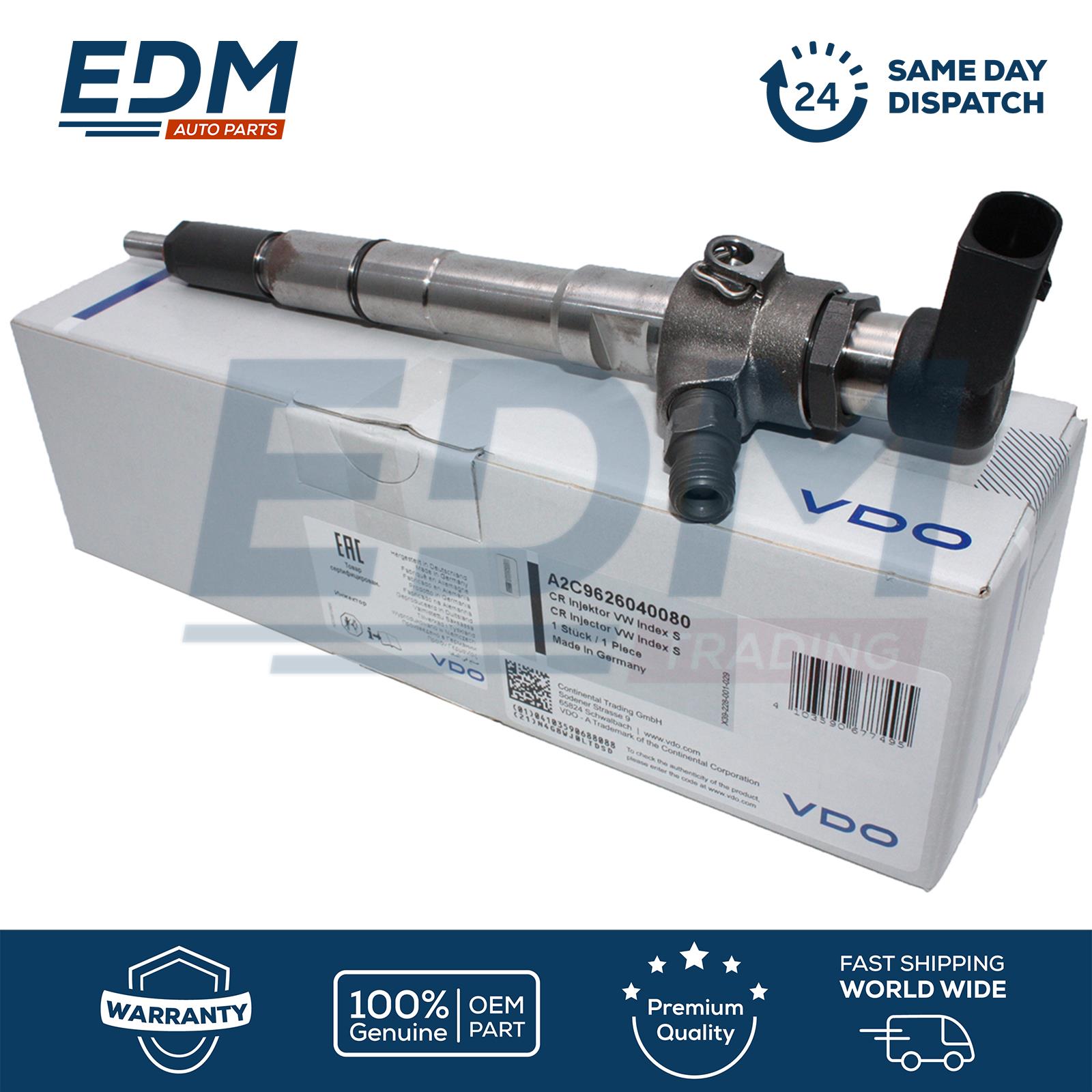 SKODA 1 X DIESEL INJECTOR FITS SEAT AUDI CADDY 1.6TDI VW GOLF 03L130277B