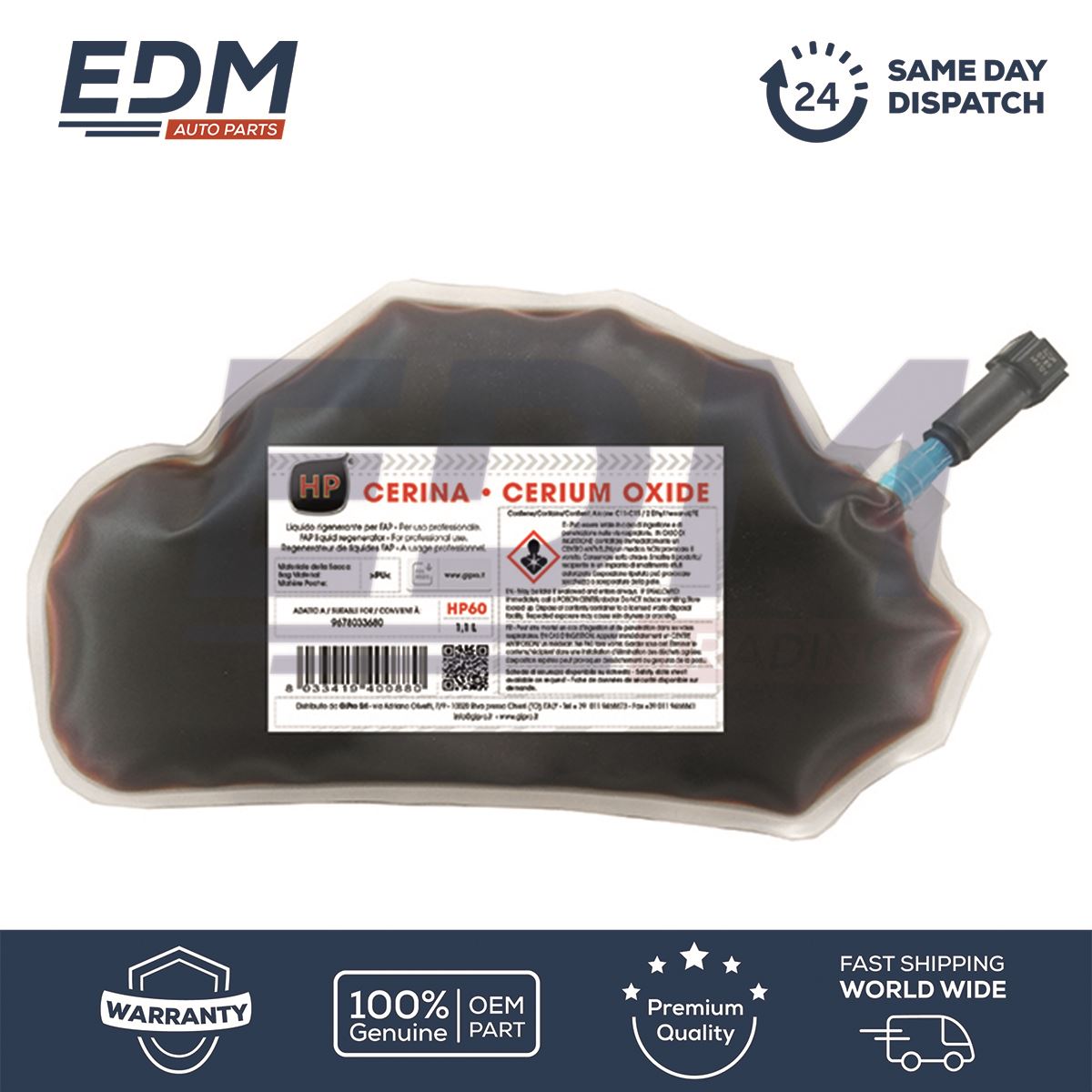 DPF Particulate Additive Pouch for Peugeot 207 208 Citroen C3 C4