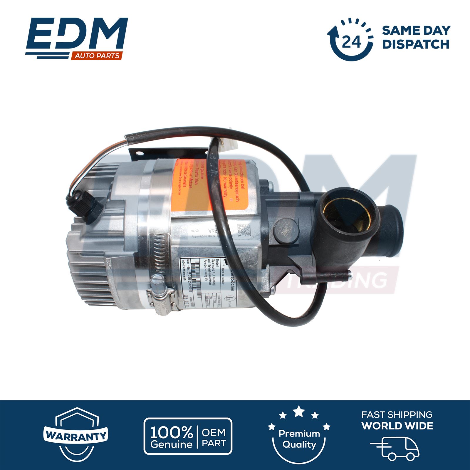 Details about Espar/Eberspacher Water Pump 24V FLOWTRONIC 6000SC Hydronic  Heaters 252488250000