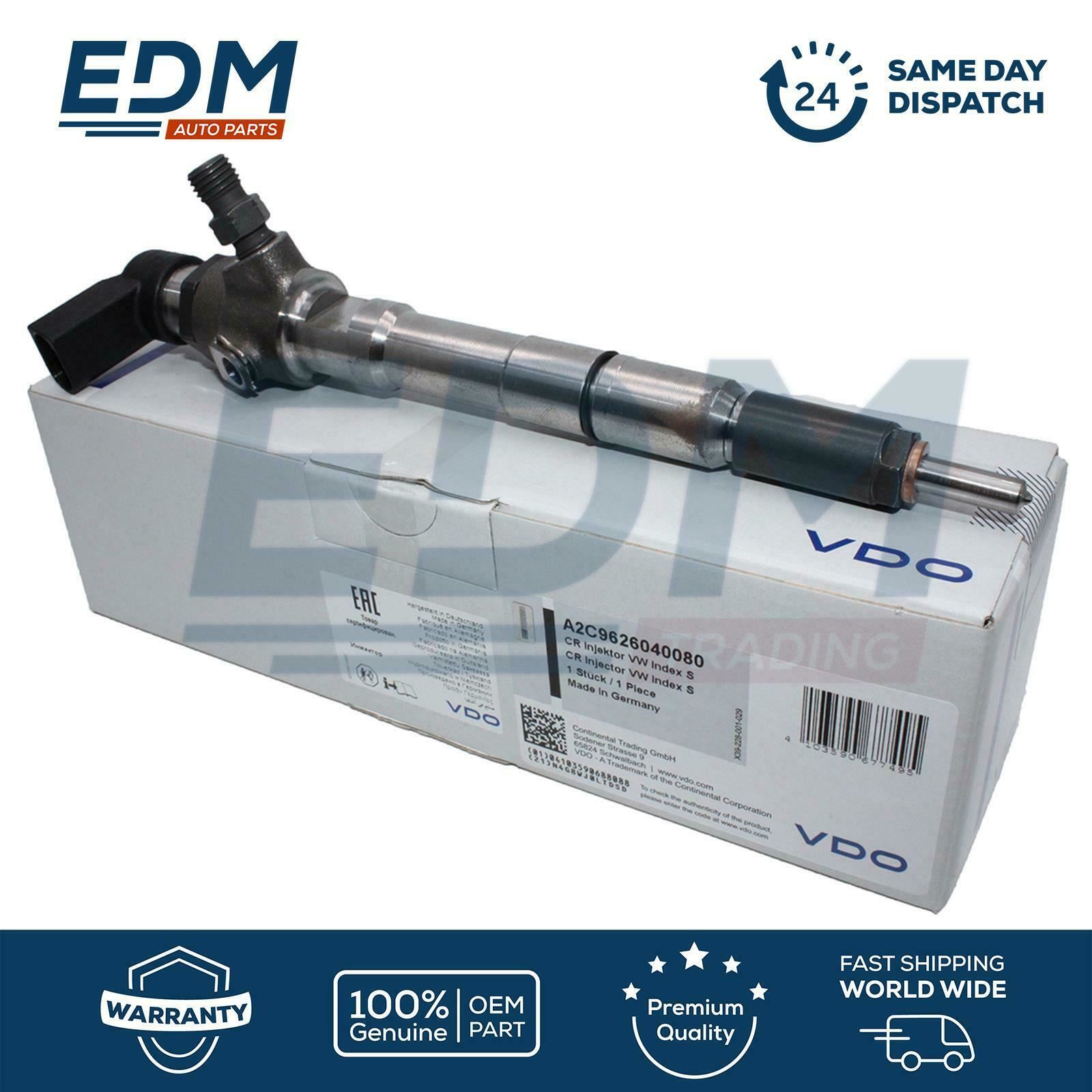 VDO Diesel Injector for Audi Seat Skoda VW 1.6 TDI 03L130277S