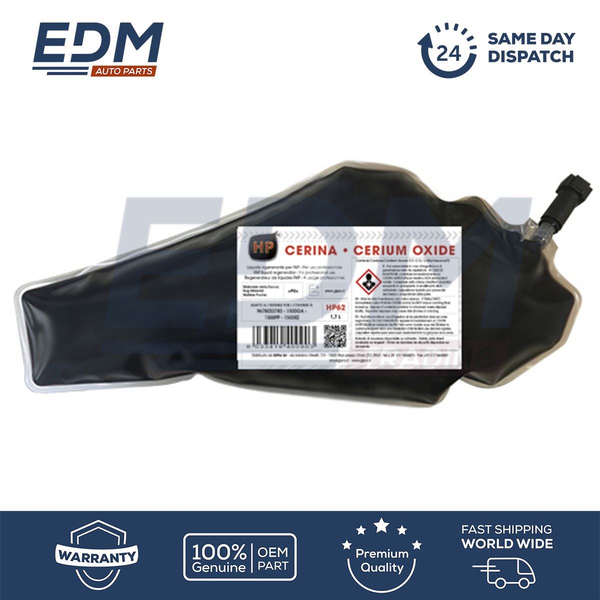 DPF Particulate Additive Pouch for Peugeot Citroen 9678033780 1500RZ