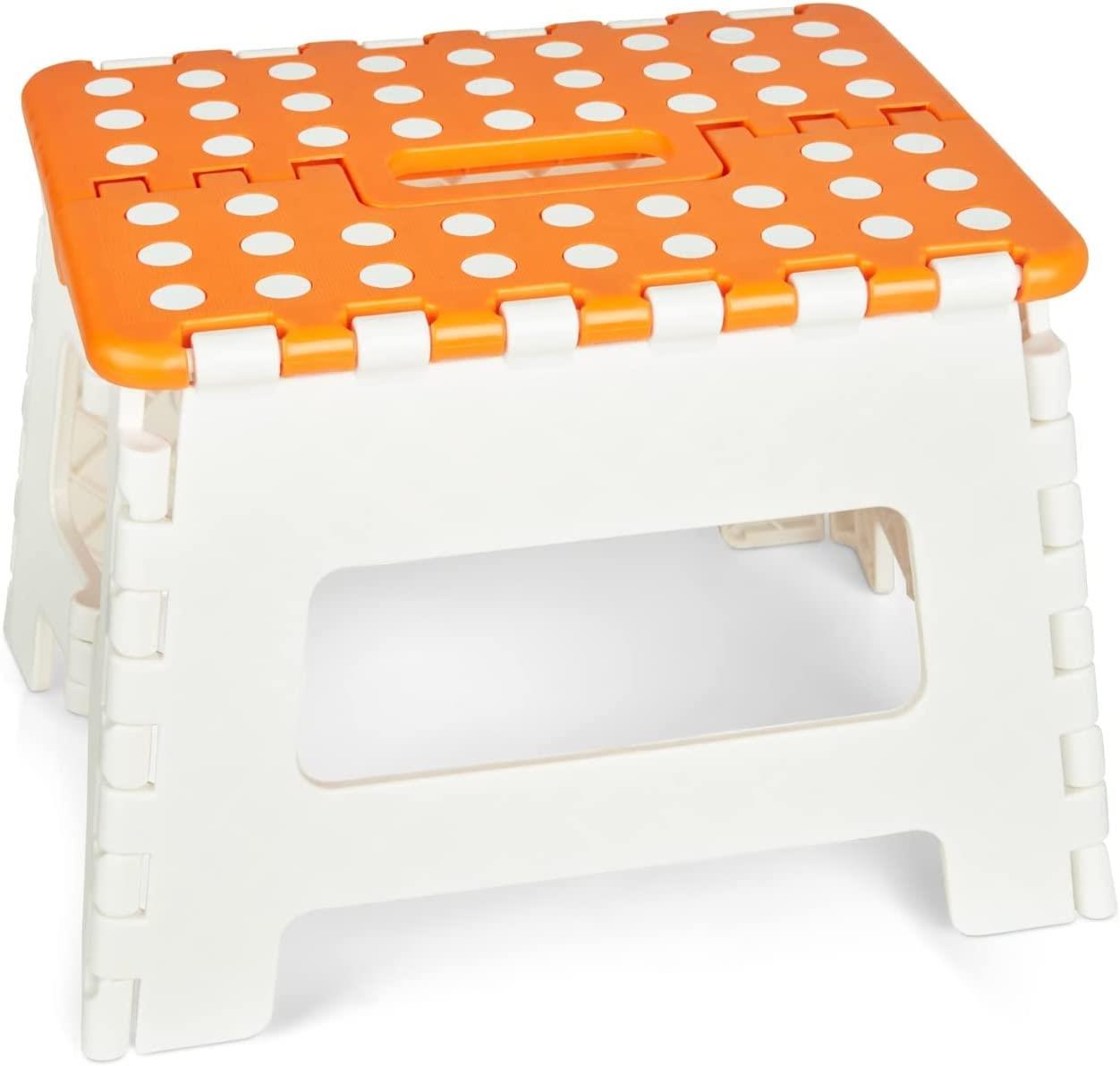 Folding Step Stool Plastic Heavy Duty Multi Purpose Easy Foldable Home Kitchen - Picture 10 of 11