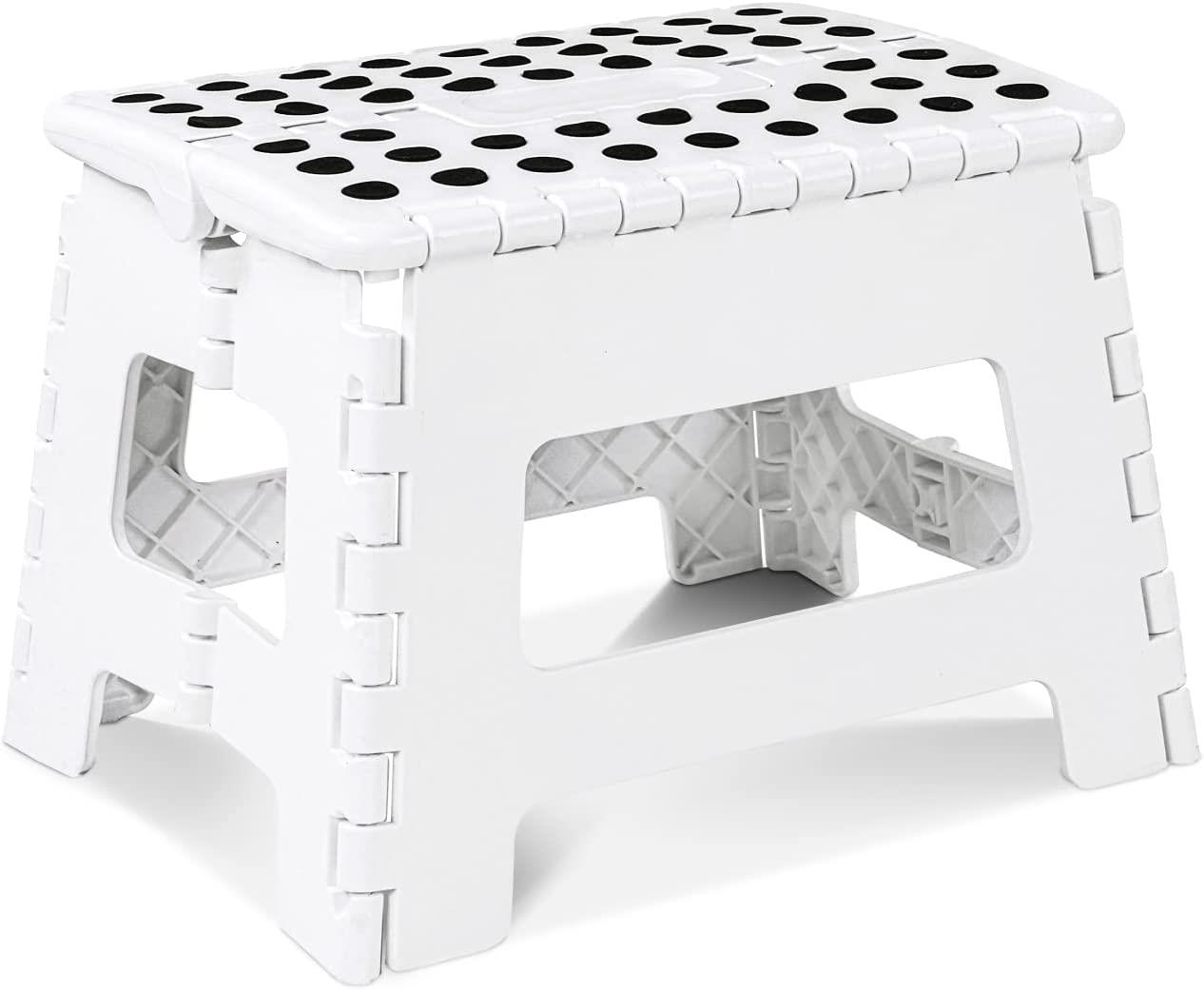 Folding Step Stool Plastic Heavy Duty Multi Purpose Easy Foldable Home Kitchen - Picture 11 of 11