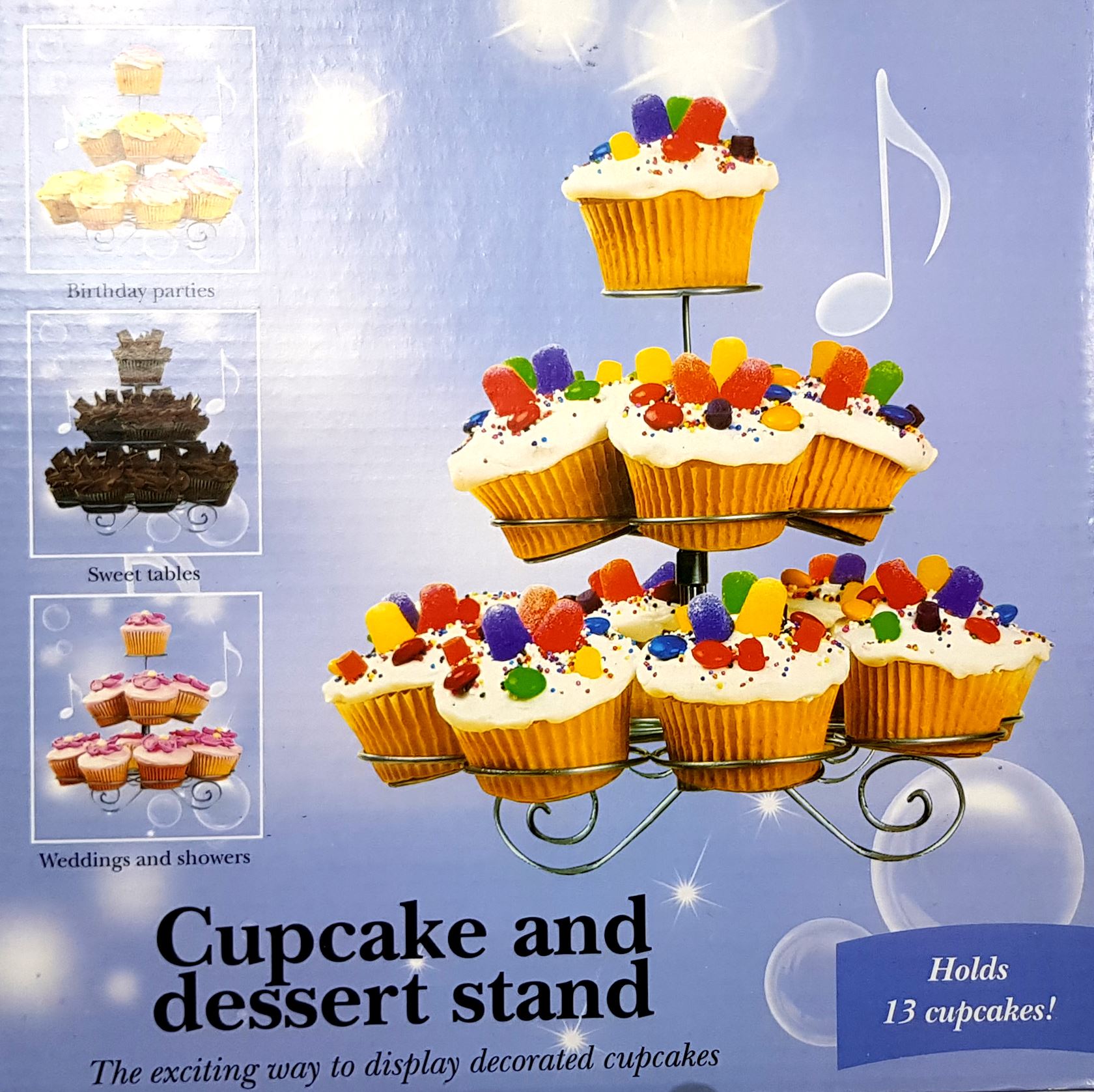 Cupcake Stand 3 étages Tour fête d/'anniversaire stand//Fête De Mariage Support