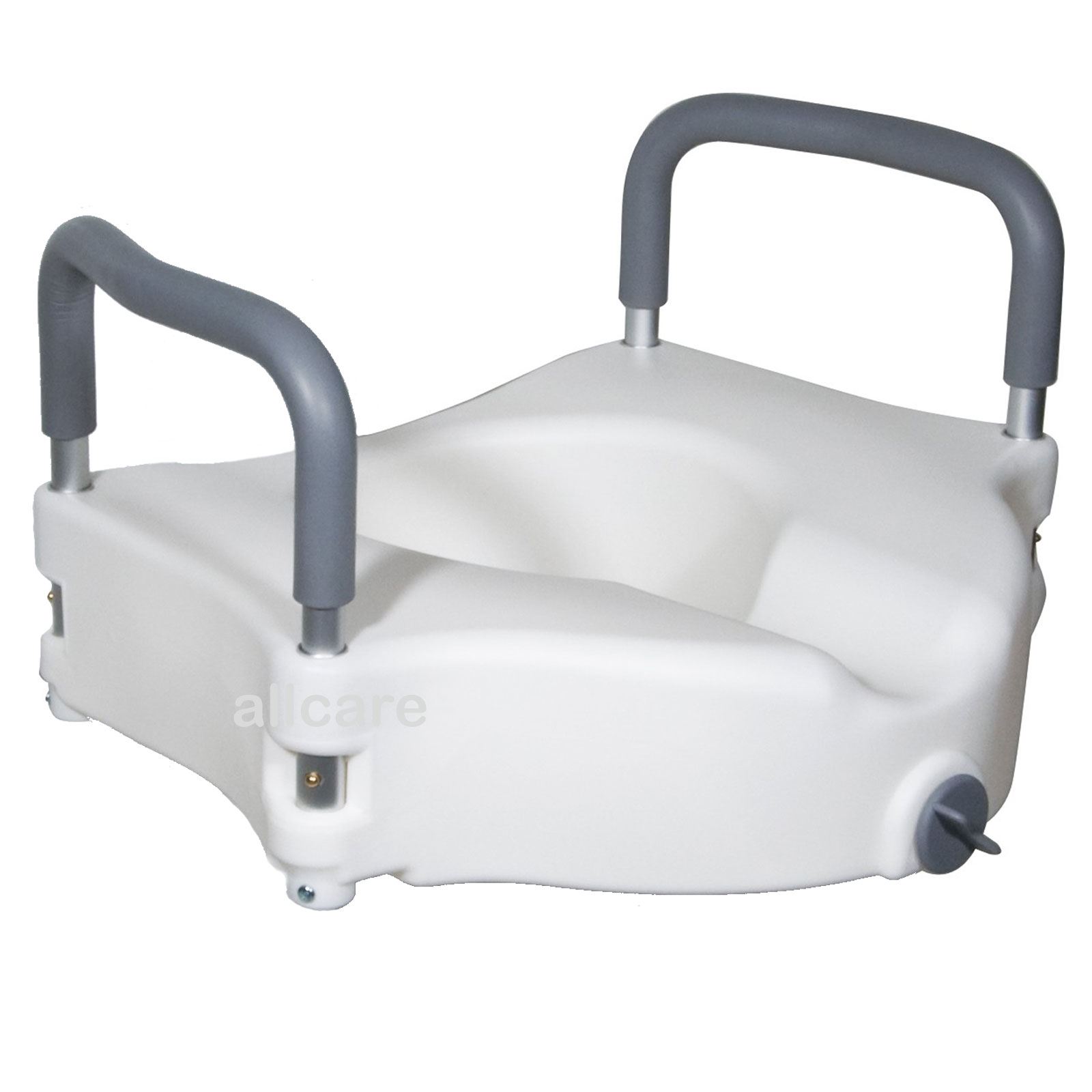 5 inch Elevated Raised Toilet Seat with Removable Arms Toileting