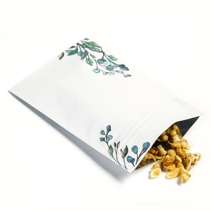 BORSE CON CERNIERA MYLAR IN ALLUMINIO STAMPATE FLOREALI PER VENDITA AL DETTAGLIO/CONFEZIONE REGALO 100 PZ - Foto 25 di 39